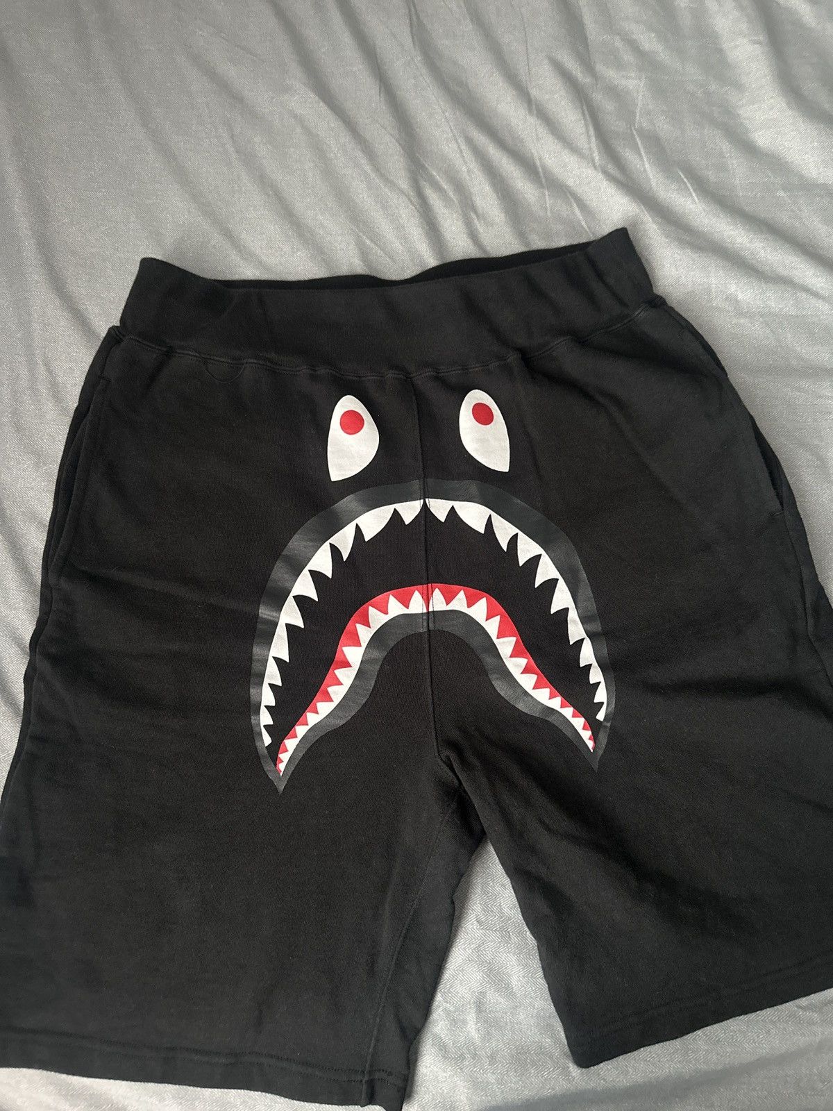 Bape Shark Sweat Shorts Size US 34 / EU 50 - 1 Thumbnail