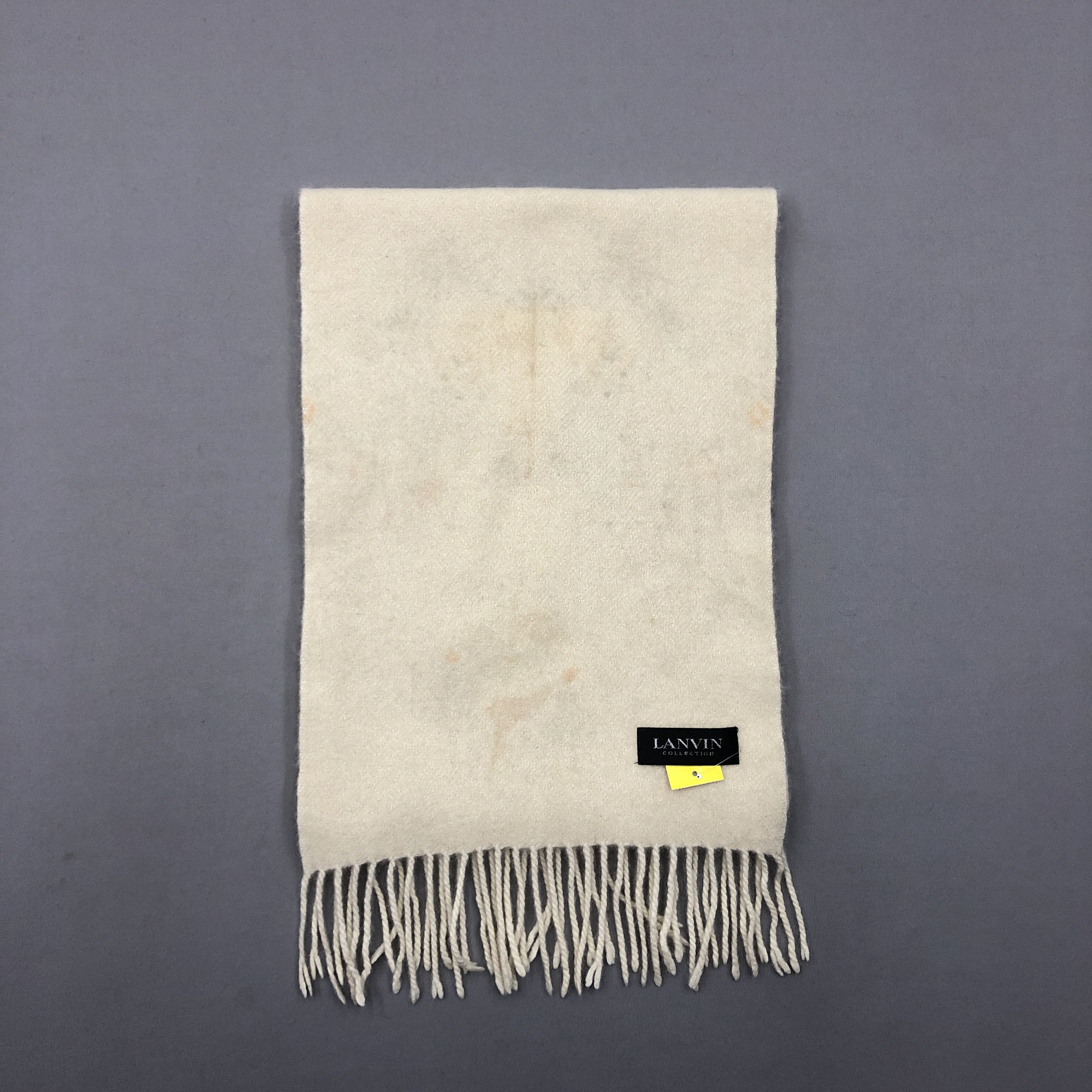 Lanvin Vintage Lanvin Scarf Muffler Wool Cashmere Winter Scarves Size ONE SIZE - 2 Thumbnail