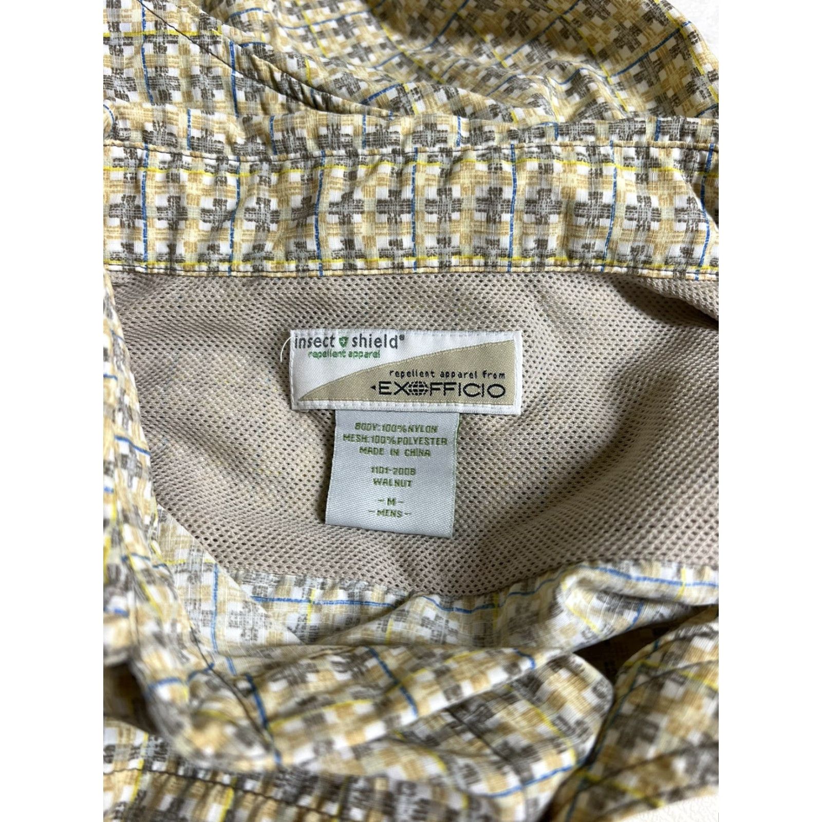ExOfficio Vented ExOfficio Shirt Button-Up Plaid LS Men M Multicolor Nylon Insect Shield Long Sleeve Mens Size US M / EU 48-50 / 2 - 5 Thumbnail