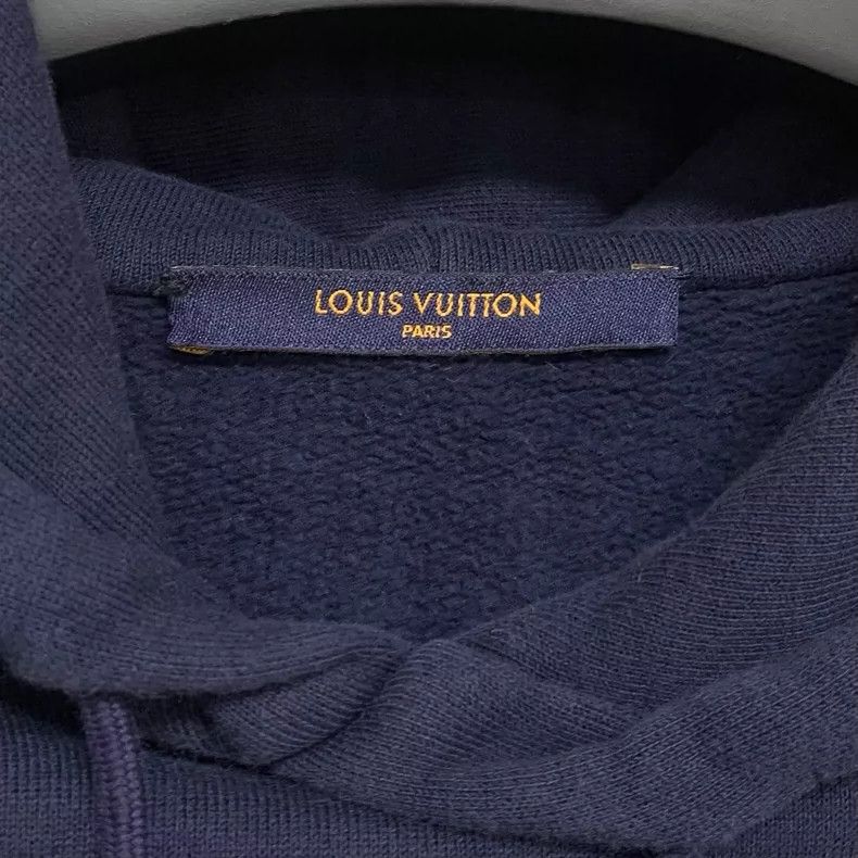 Louis Vuitton LOUIS VUITTON Navy Blue Ocean Shark Beaded Hoodie Size US L / EU 52-54 / 3 - 3 Thumbnail