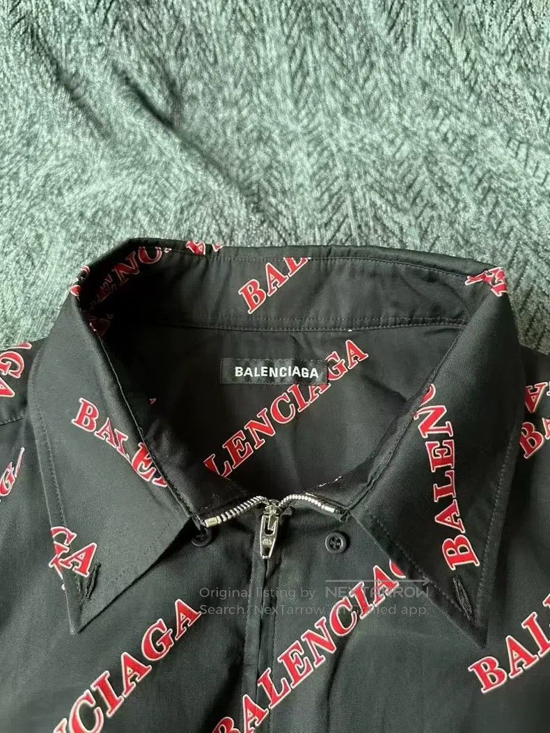 Balenciaga Balenciaga Barrage Zip Short Sleeve Shirt Size US XXS / EU 40 - 3 Thumbnail