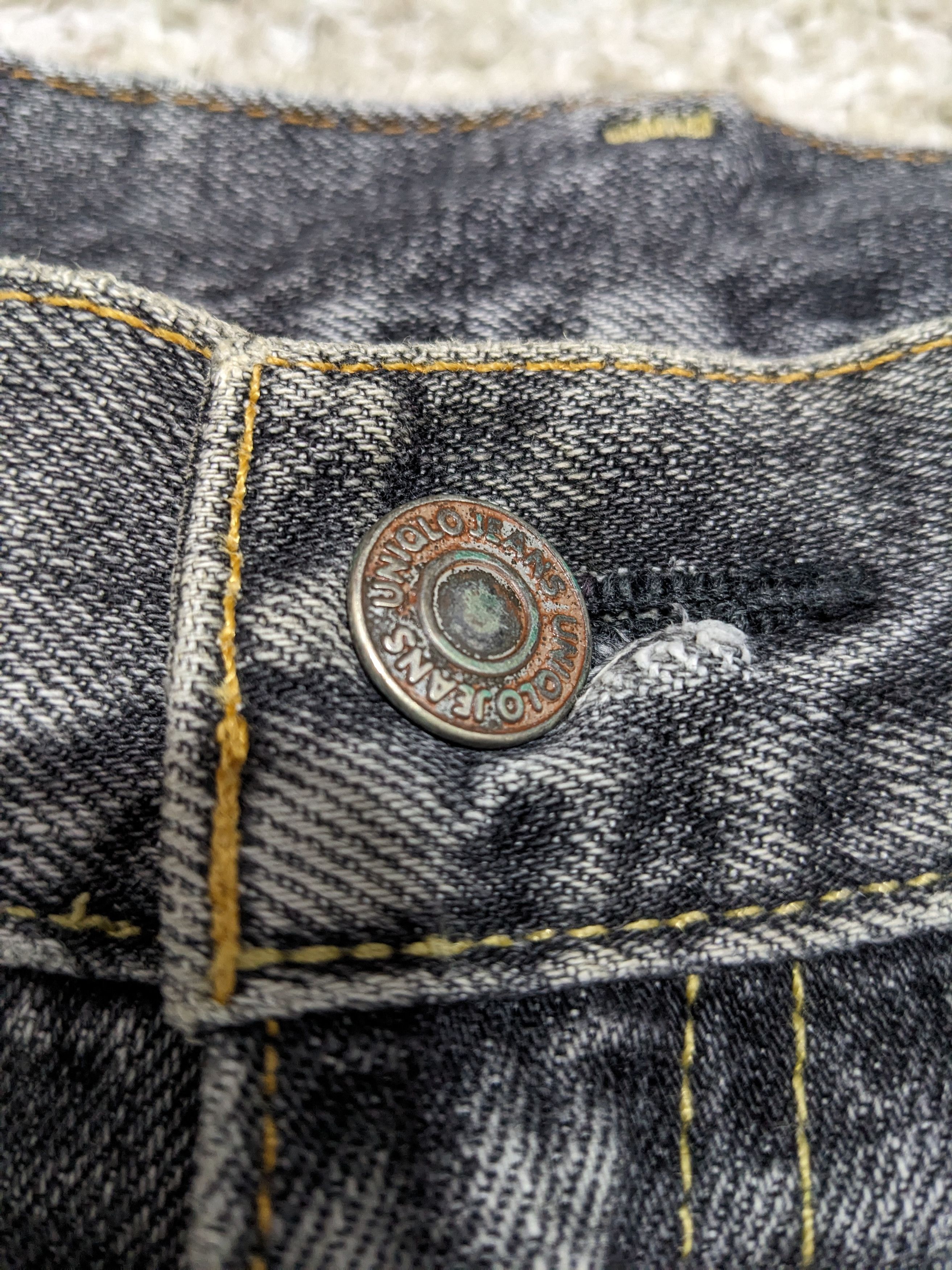 Japanese Brand × Uniqlo × Vintage Uniqlo B002 Faded Black Wash Flare Bootcut Jeans Size US 30 / EU 46 - 11 Thumbnail
