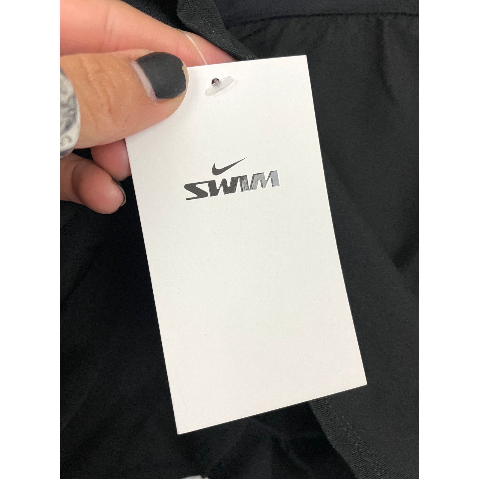 Nike NEW Nike Solid Board Skirt 1X Black Swimsuit Bottoms Size 38" / US 16 / IT 52 - 9 Thumbnail