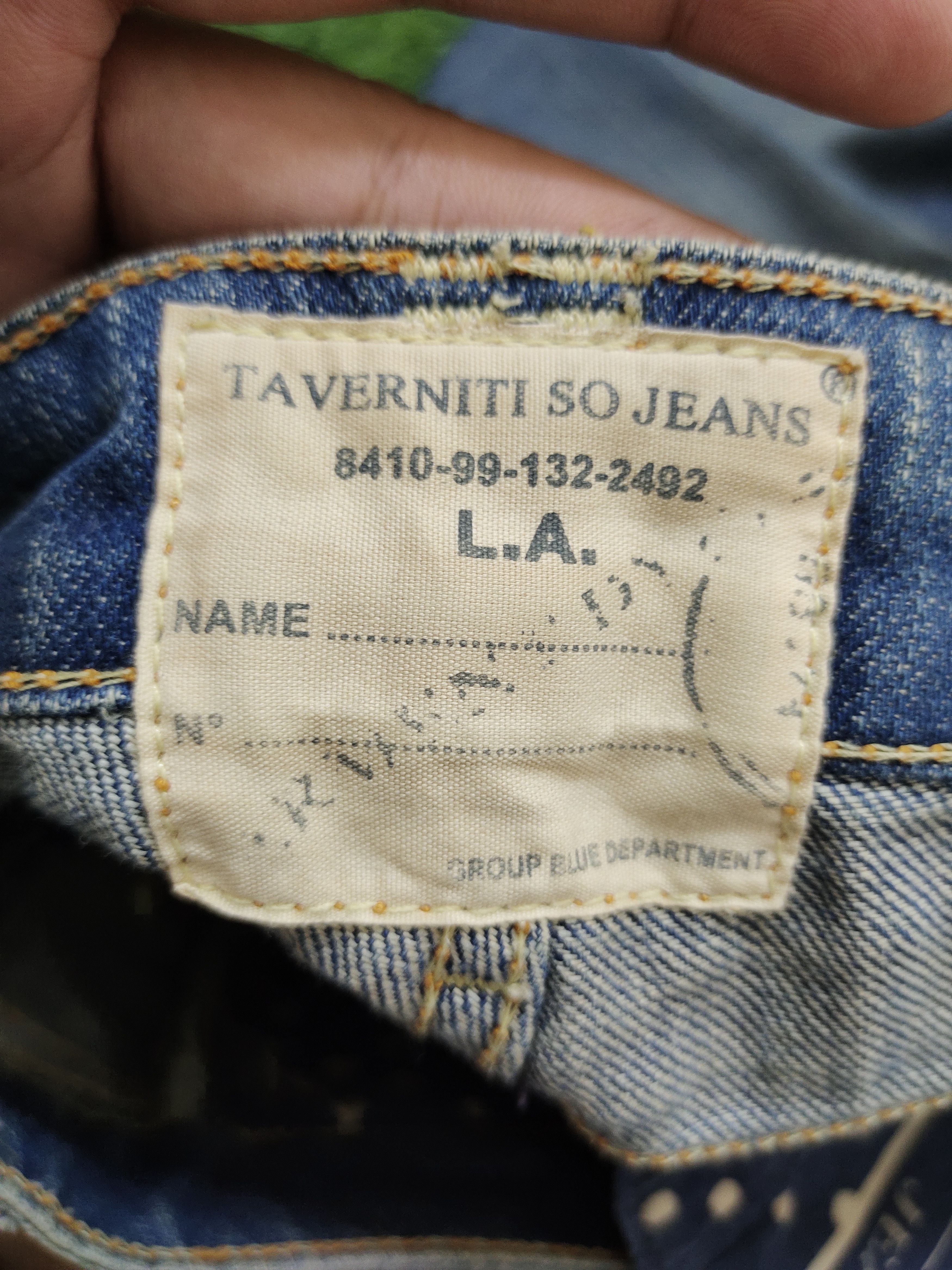 If Six Was Nine Flare Jeans Taverniti Release Hem Distress Boot Cut Low Rise Size US 27 - 20 Thumbnail