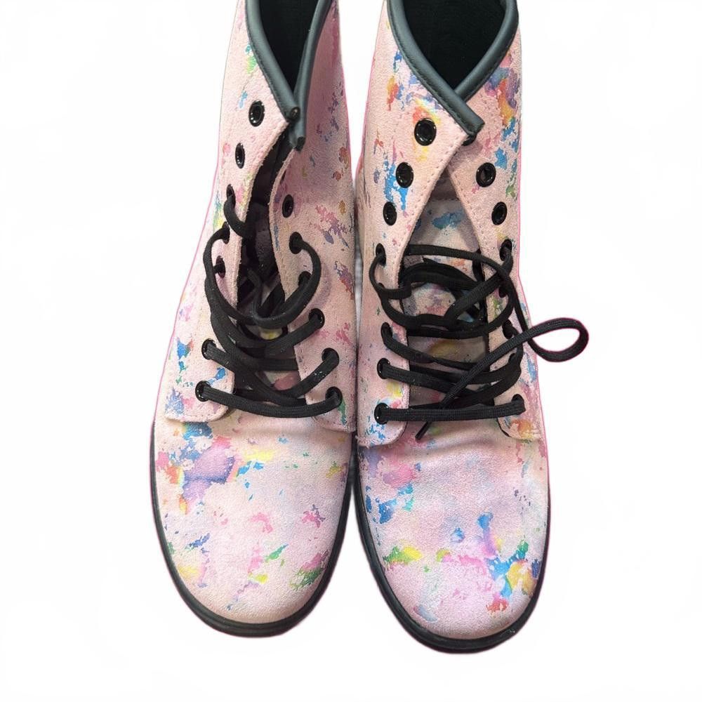 Dr. Martens Dr. Martens Colorful Paint Splatter High-Top Boots Size US 10 / IT 40 - 2 Thumbnail