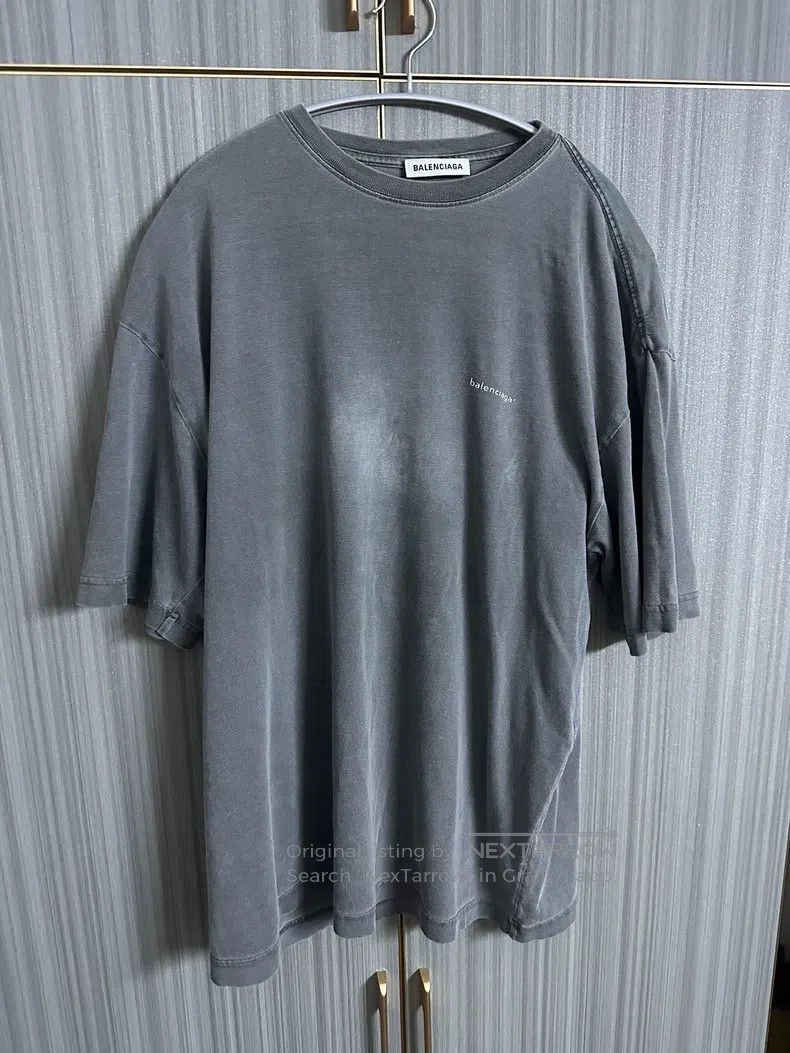 Balenciaga Balenciaga Washed Grey Short Sleeve Size US XS / EU 42 / 0 - 1 Thumbnail