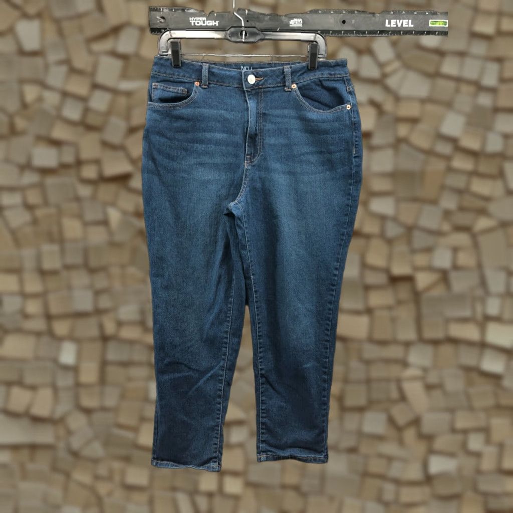 Vintage No Boundaries Jeans Mid Rise Skinny Juniors Size 13 Blue Denim 25in Inseam Slim Fit Pocket 5-Pocket Womens Jeans Size 34" / US 12 / IT 48 - 1 Thumbnail