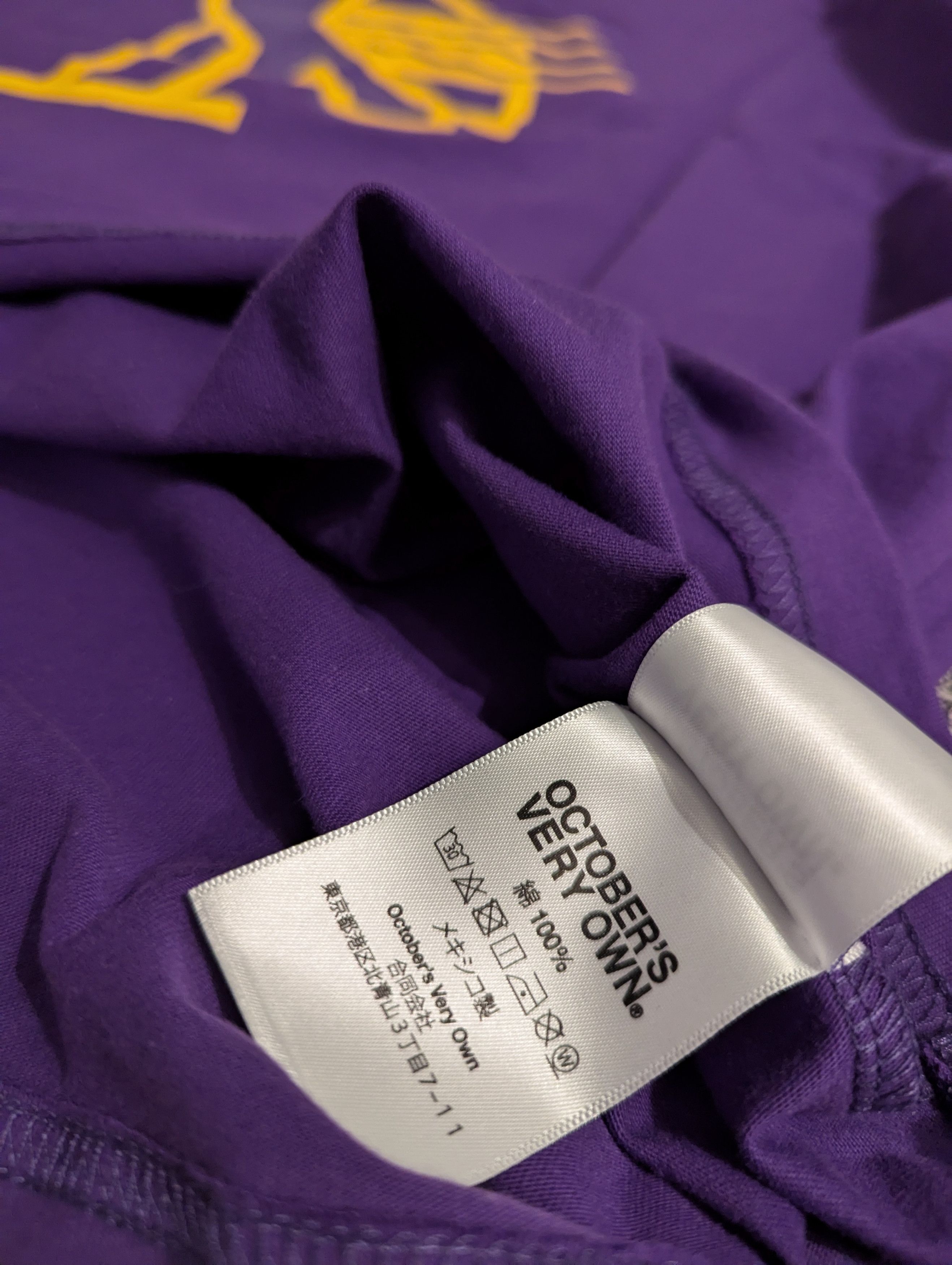NBA × October's Very Own LA LAKERS x OVO (NBA T-shirt) [new / never worn] Size US XL / EU 56 / 4 - 9 Thumbnail