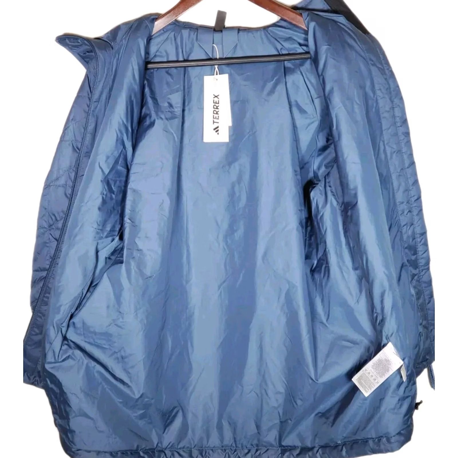 Adidas adidas Jacket Mens Medium Blue Terrex Multi Insulation Hooded Wonste IB4189 Men New Size US M / EU 48-50 / 2 - 6 Thumbnail