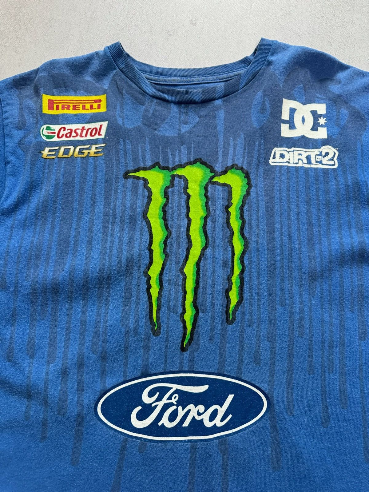 DC × Formula 1 Vintage Monster Energy DC Ford Alpine Stars #43 T Shirt 90s Size US M / EU 48-50 / 2 - 5 Thumbnail