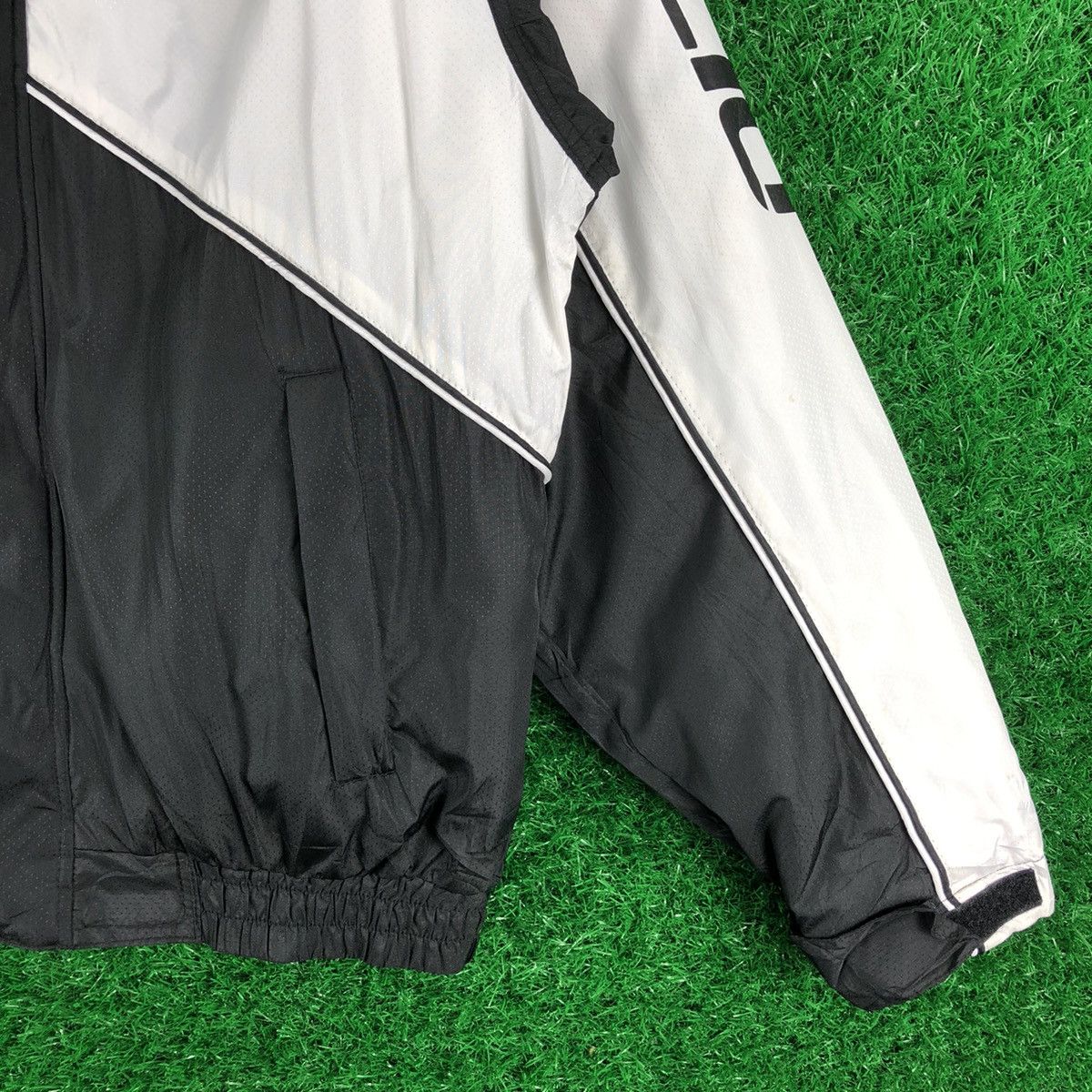 Japanese Brand × Vintage Vintage Checkerboard Zipper Jacket by Solio Black & White Size US M / EU 48-50 / 2 - 3 Thumbnail