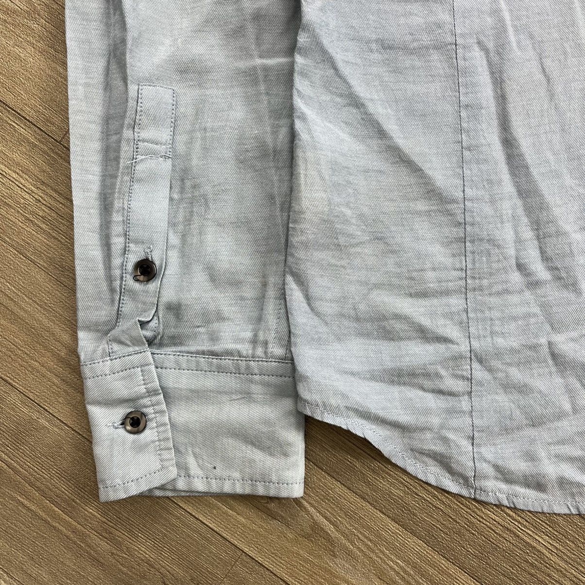 5351 POUR LES HOMMES 1990s Vintage 5351 Pour Les Homme Blue Denim Shirt Designer Size US M / EU 48-50 / 2 - 7 Thumbnail