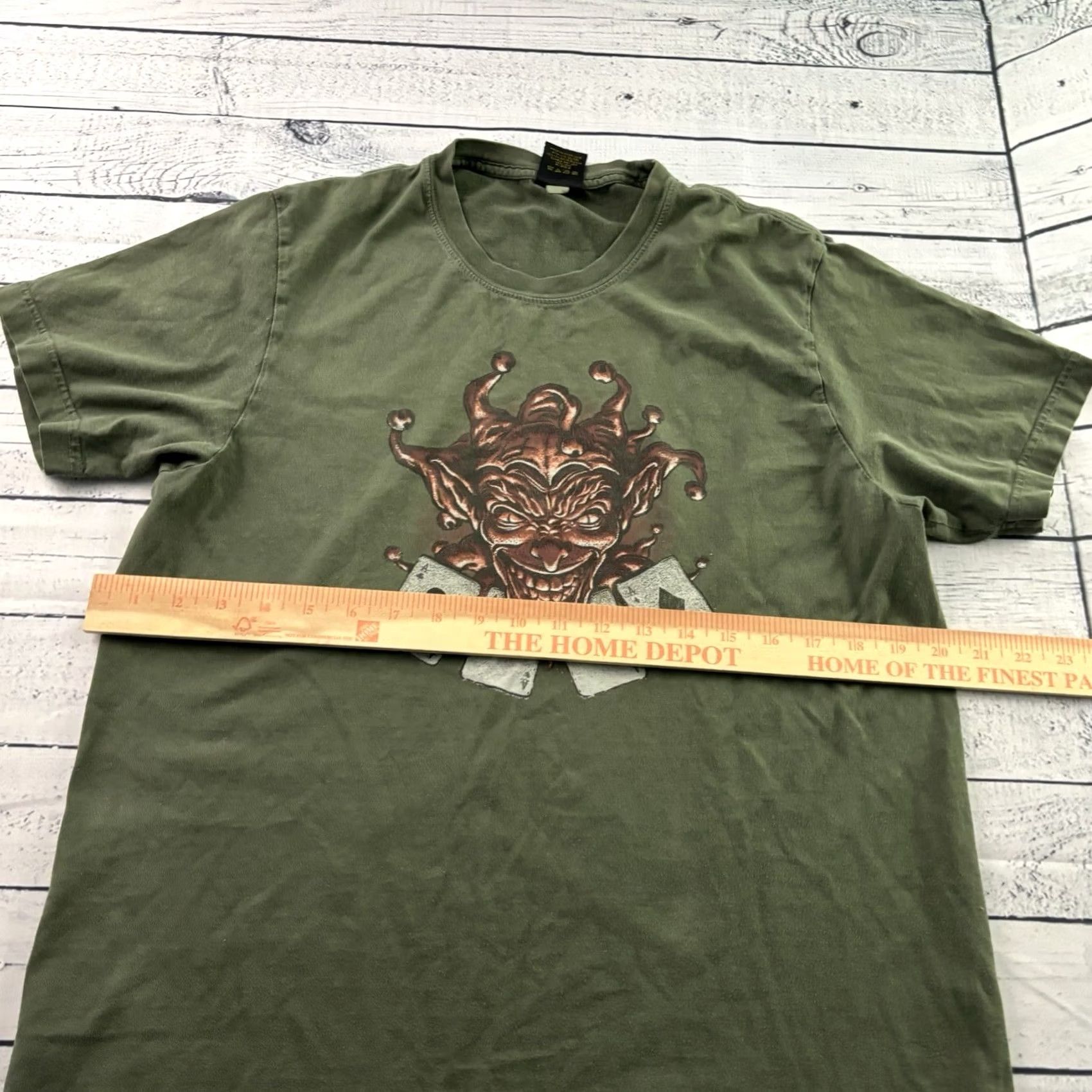 Lucky Brand Lucky Brand T-Shirt Men’s Small Green 90s Classic Short Sleeve Crew Neck VTG 4 Aces Joker Shirt Size US S / EU 44-46 / 1 - 4 Thumbnail