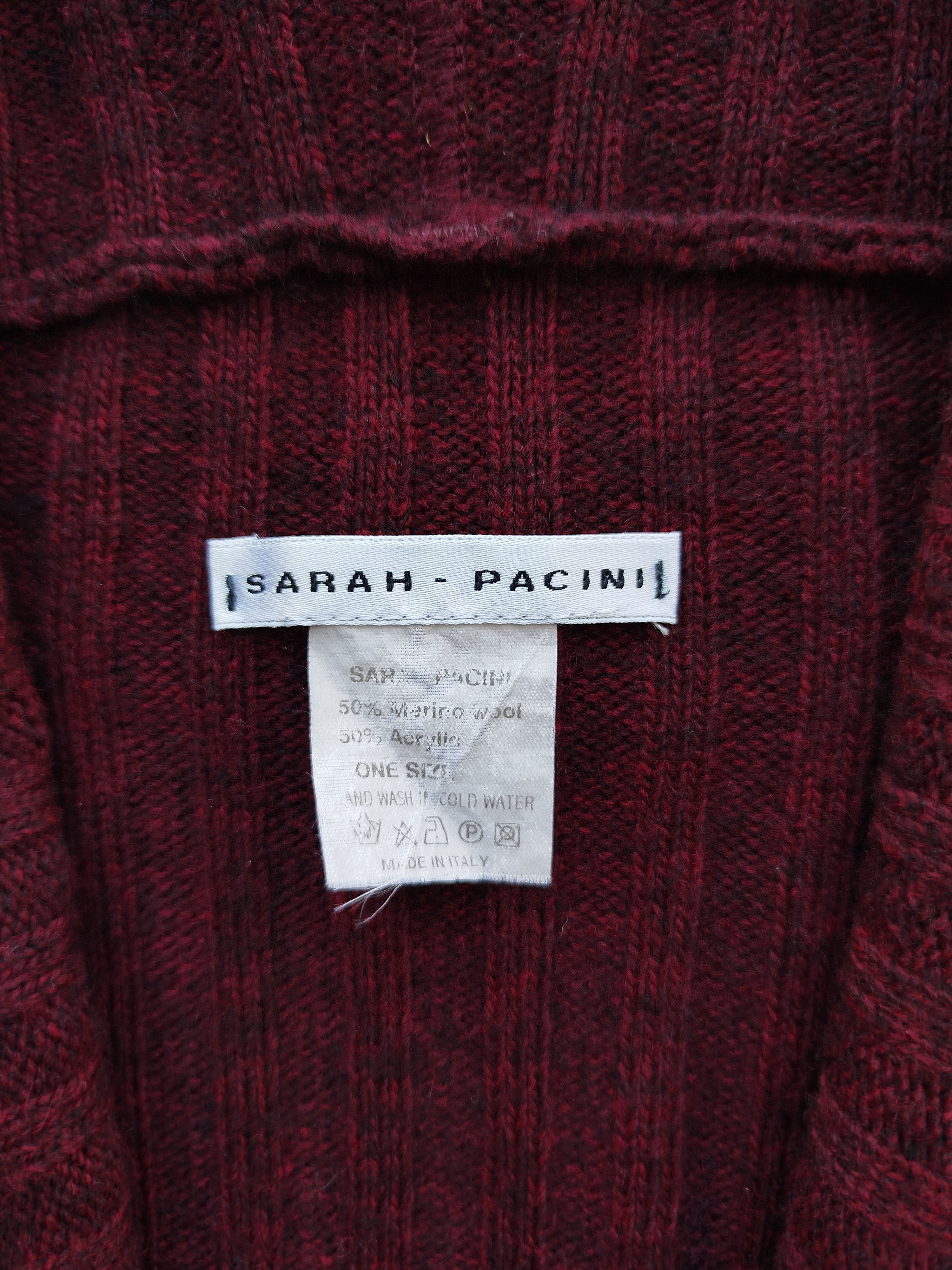 Sarah Pacini Cardigan Wrap Belted Knit Wool Blend One Size Size ONE SIZE - 12 Thumbnail