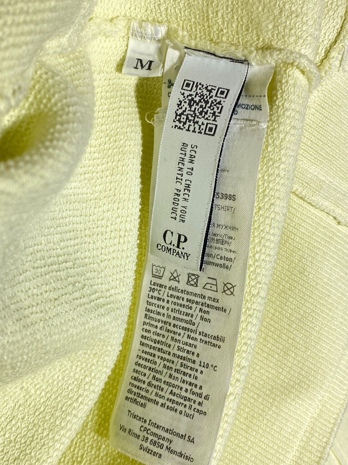 C.P. Company C.P Company Lens Cotton Fleece Resist Dyed Hoodie Yellow Size US M / EU 48-50 / 2 - 17 Thumbnail