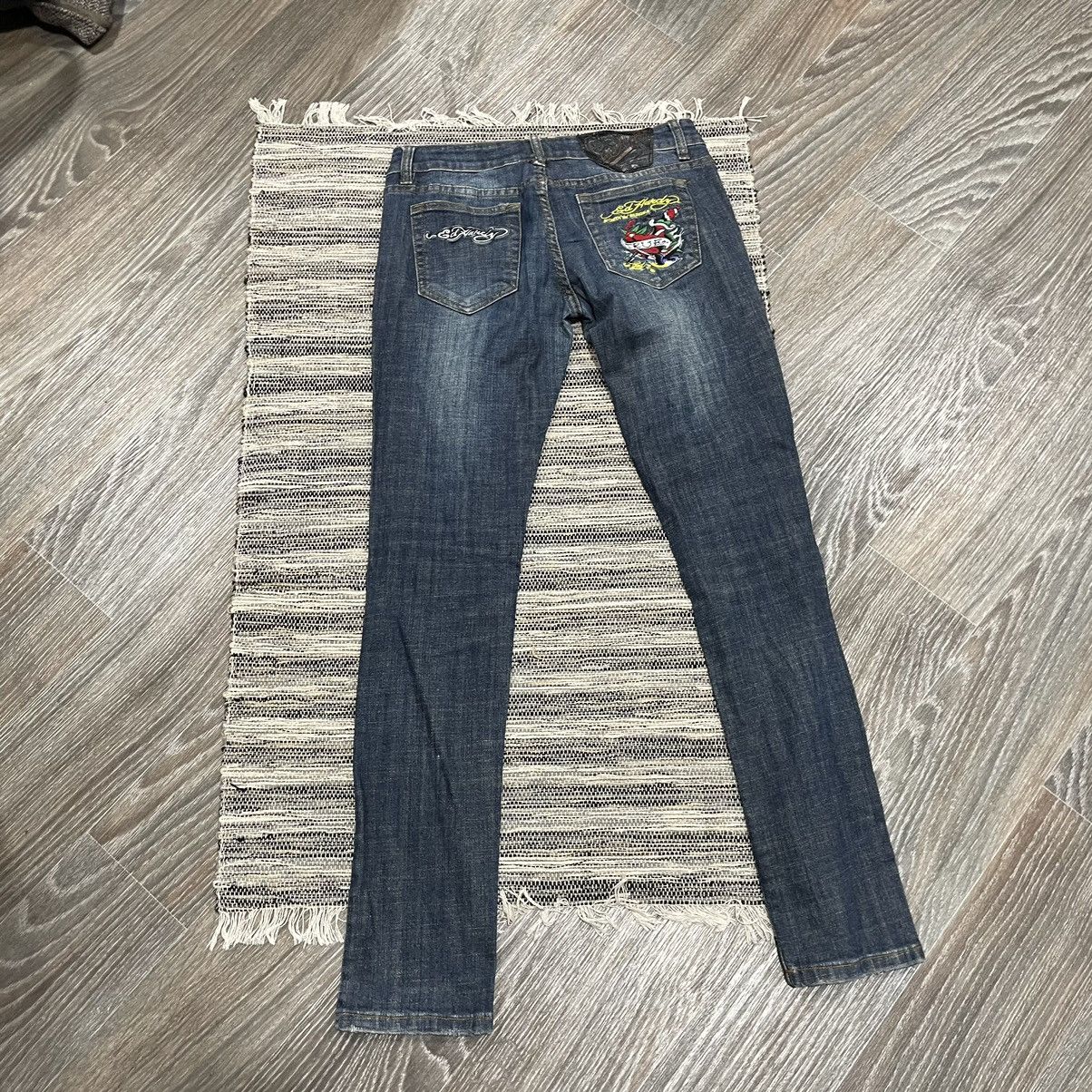 Ed Hardy Ed Hardy y2k jeans denim pants tattoo trousers joggers punk Size US 29 - 1 Thumbnail