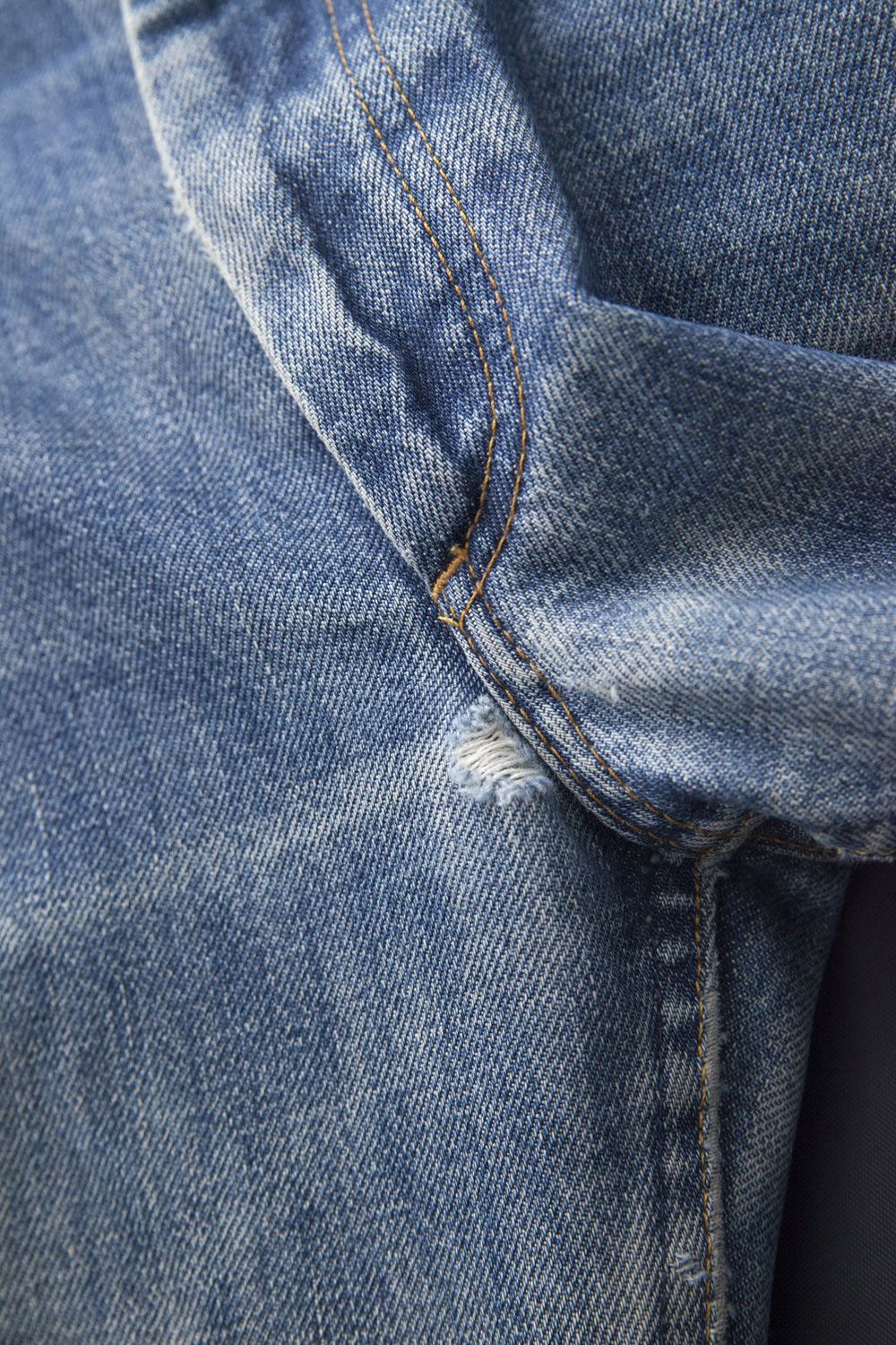 Helmut Lang 1998 destroyed denim jeans Size US 30 / EU 46 - 7 Thumbnail