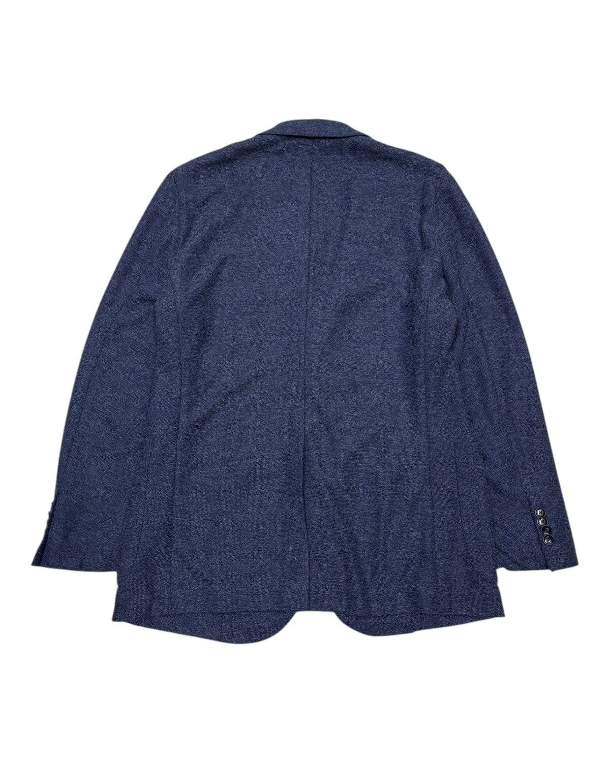Issey Miyake Vintage Christian Orani “Classic Navy Textured Blazer” Size US M / EU 48-50 / 2 - 13 Thumbnail