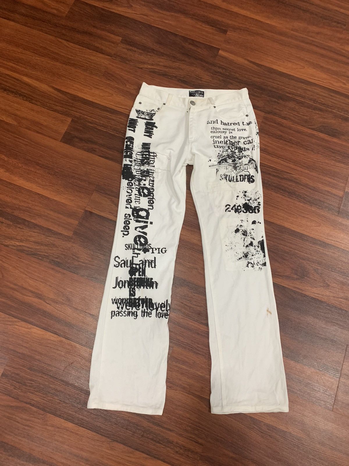 If Six Was Nine Skulldeos Jeans Pants Size US 31 - 1 Thumbnail