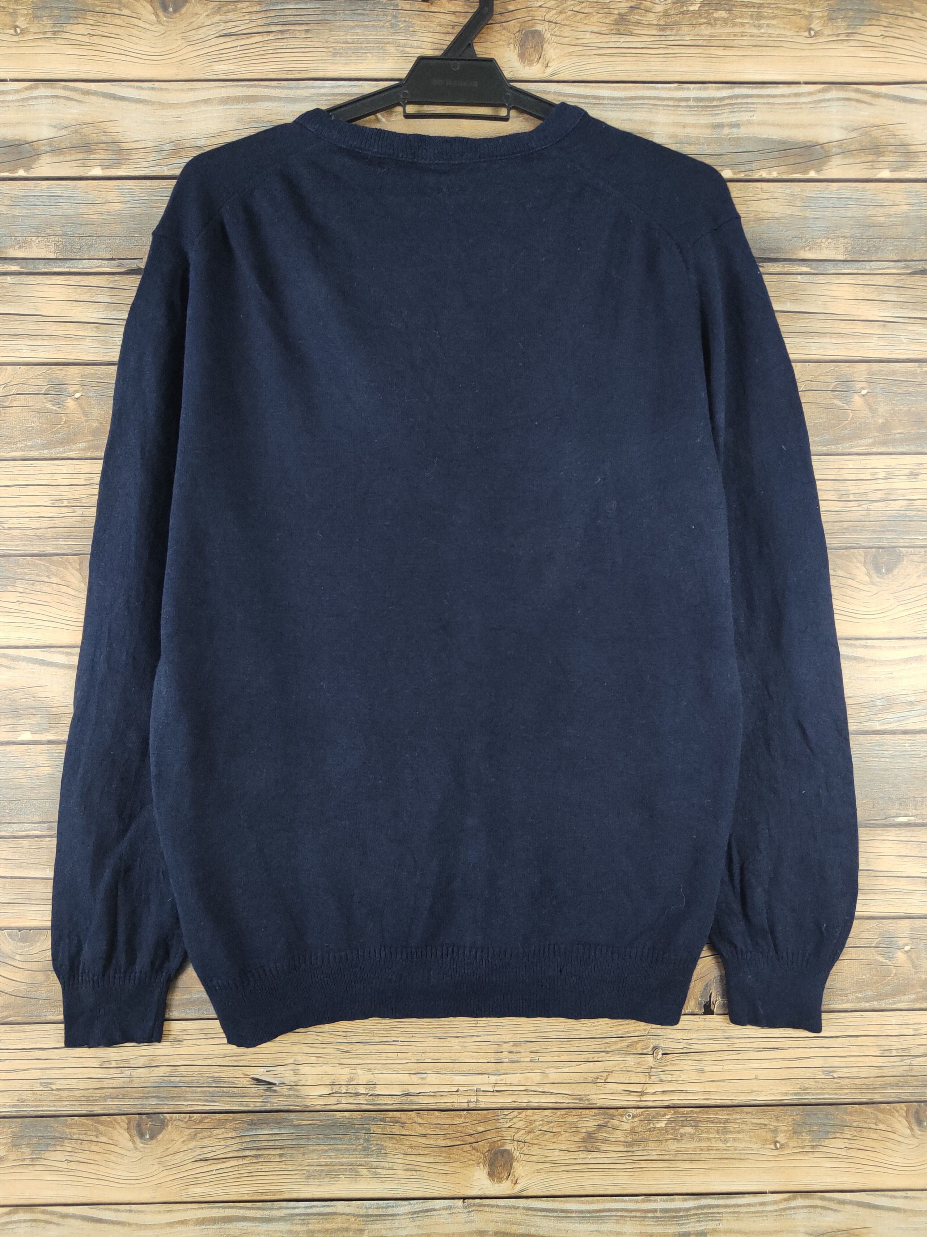 GU × Homespun Knitwear GU Navy Knitwear Cardigan #W2119 Size US M / EU 48-50 / 2 - 7 Thumbnail