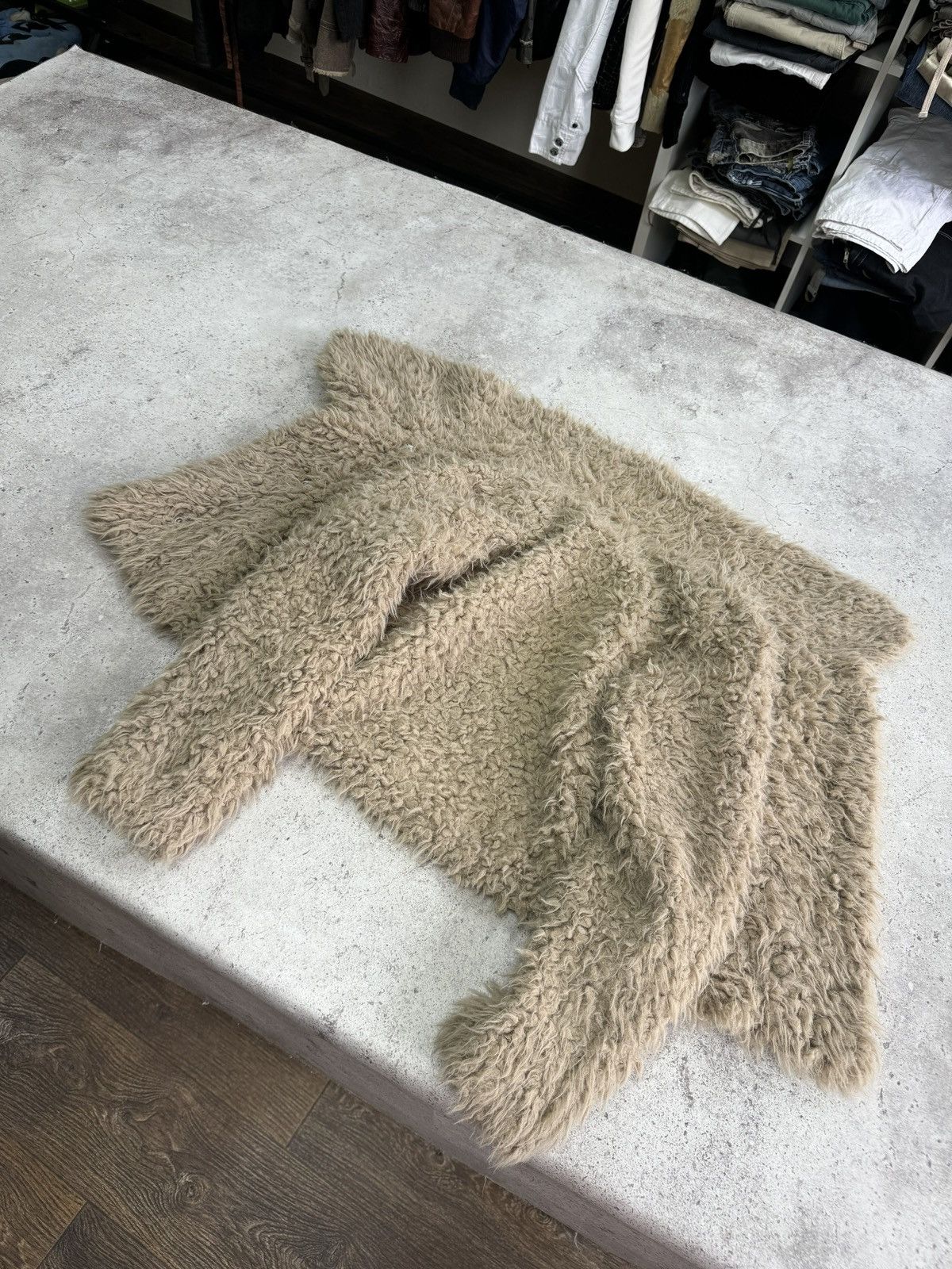 Japanese Brand Vintage Fur Long Neck Rick Owens Style Jacket Size US S / EU 44-46 / 1 - 4 Thumbnail