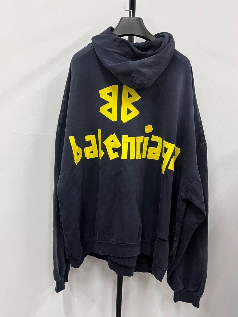 Balenciaga Balenciaga 23SS Tape TAPE Masking Sweatshirt 2504-Nextarrow Size US XL / EU 56 / 4 - 2 Thumbnail