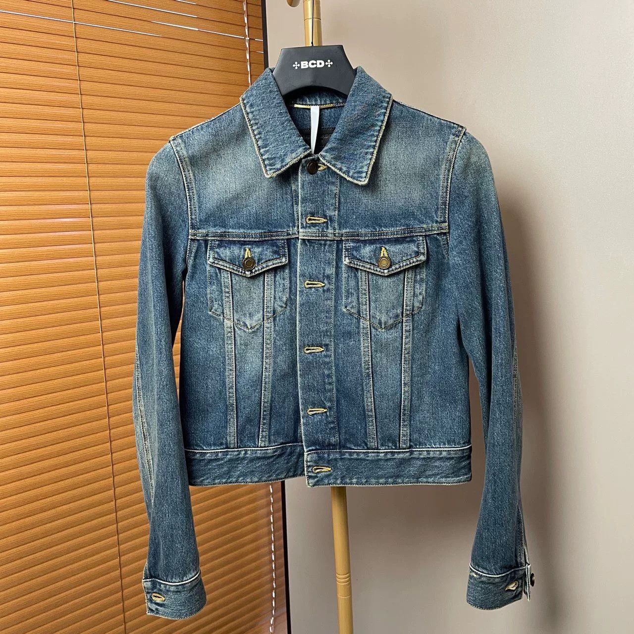 Yves Saint Laurent blue denim jacket by YSL Size US S / EU 44-46 / 1 - 1 Thumbnail