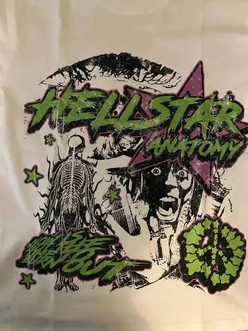 Japanese Brand Graphic T-shirt Streetwear Oversized Rock Punk Style Size US XL / EU 56 / 4 - 3 Thumbnail