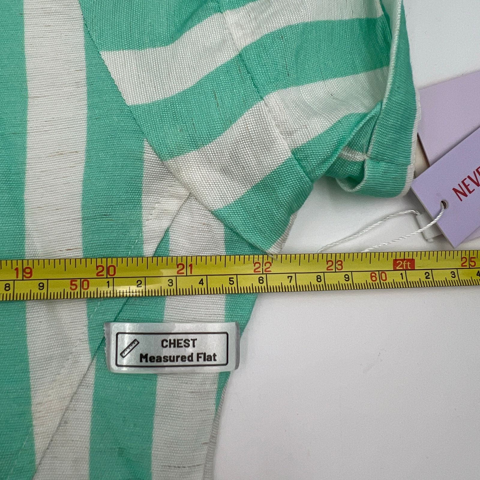 Other Never A Wallflower Aster Short Sleeve Shirt Dress Stripes Size M / US 6-8 / IT 42-44 - 4 Thumbnail