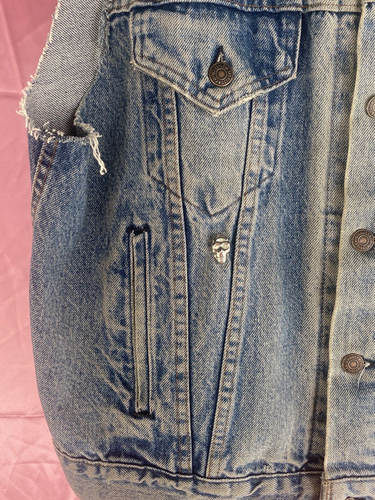 Levi's Vintage Studded Denim Vest Size US M / EU 48-50 / 2 - 3 Thumbnail