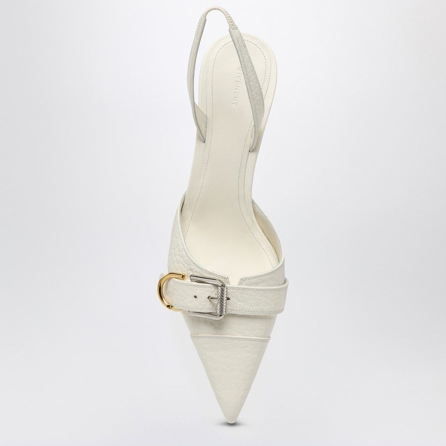 Givenchy o1d2blof0824 Leather Decllete in Ivoy White Size US 8 / IT 38 - 3 Thumbnail