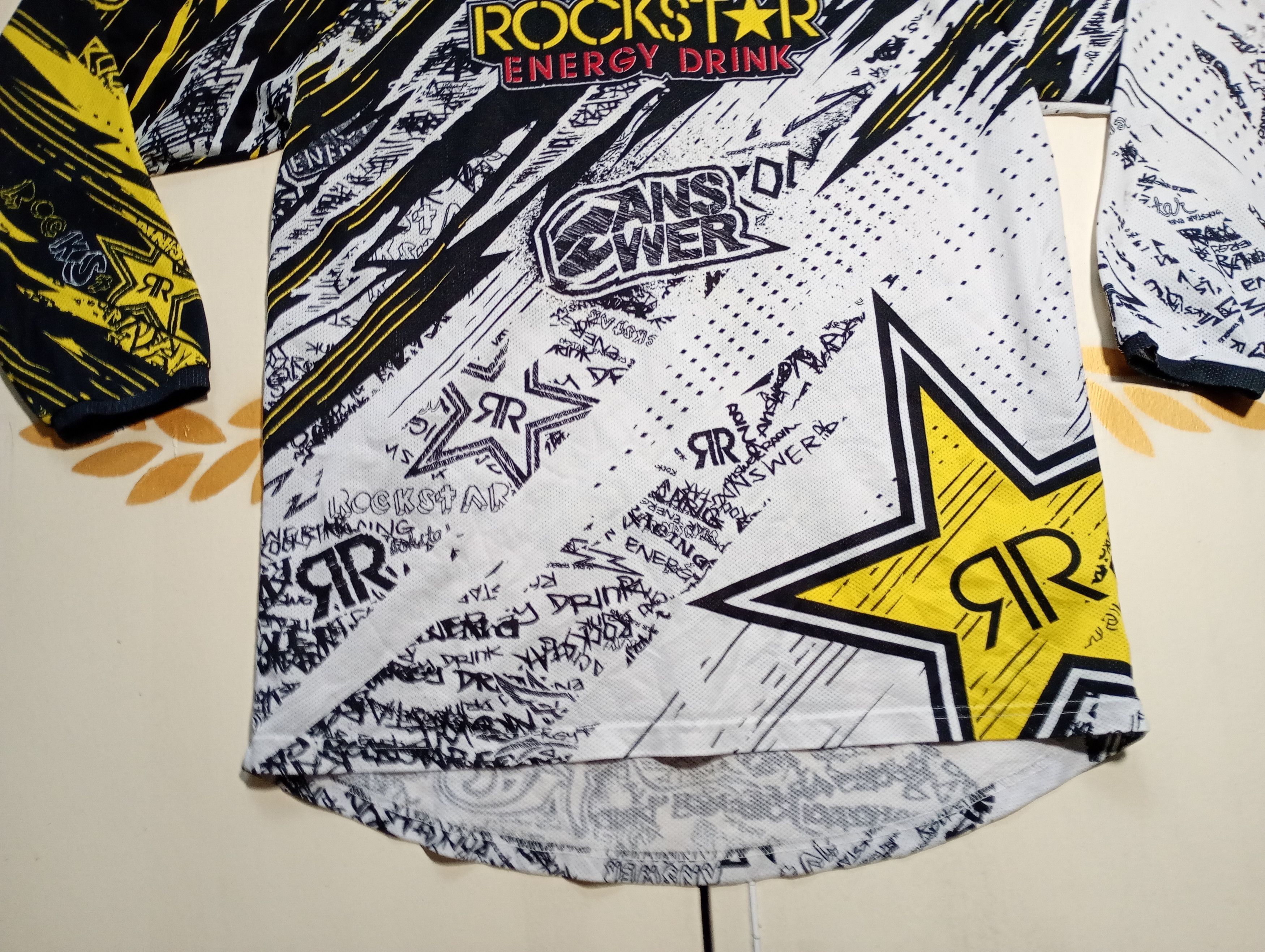 Vintage Answer Racing x Rockstar Motocross Jersey Y2k Size US M / EU 48-50 / 2 - 2 Thumbnail