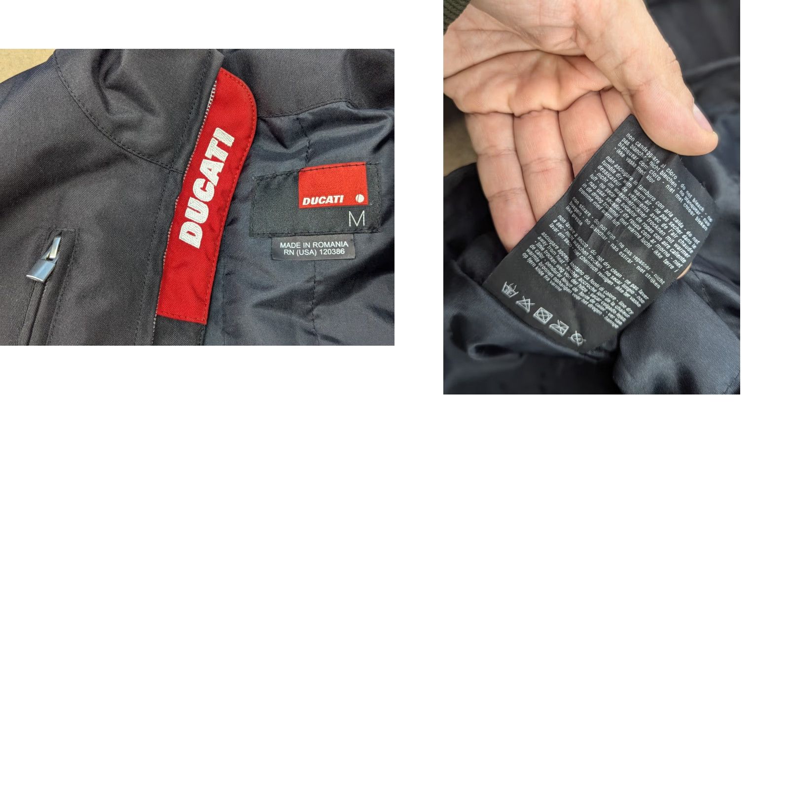 Vintage DUCATI Mens Motorcycle Jacket Black Full Zip Size M Size US M / EU 48-50 / 2 - 10 Thumbnail