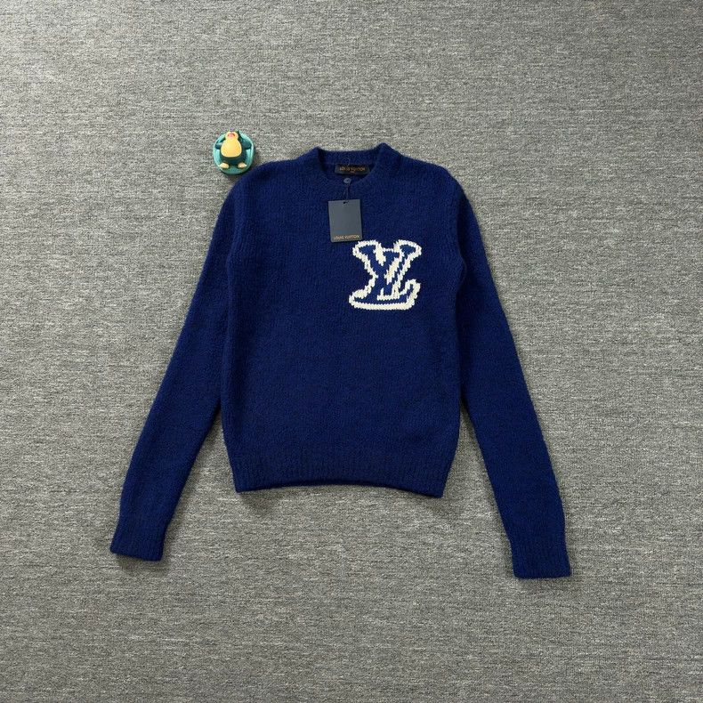 Louis Vuitton Blue Teddy Sweater 2502-Nextarrow