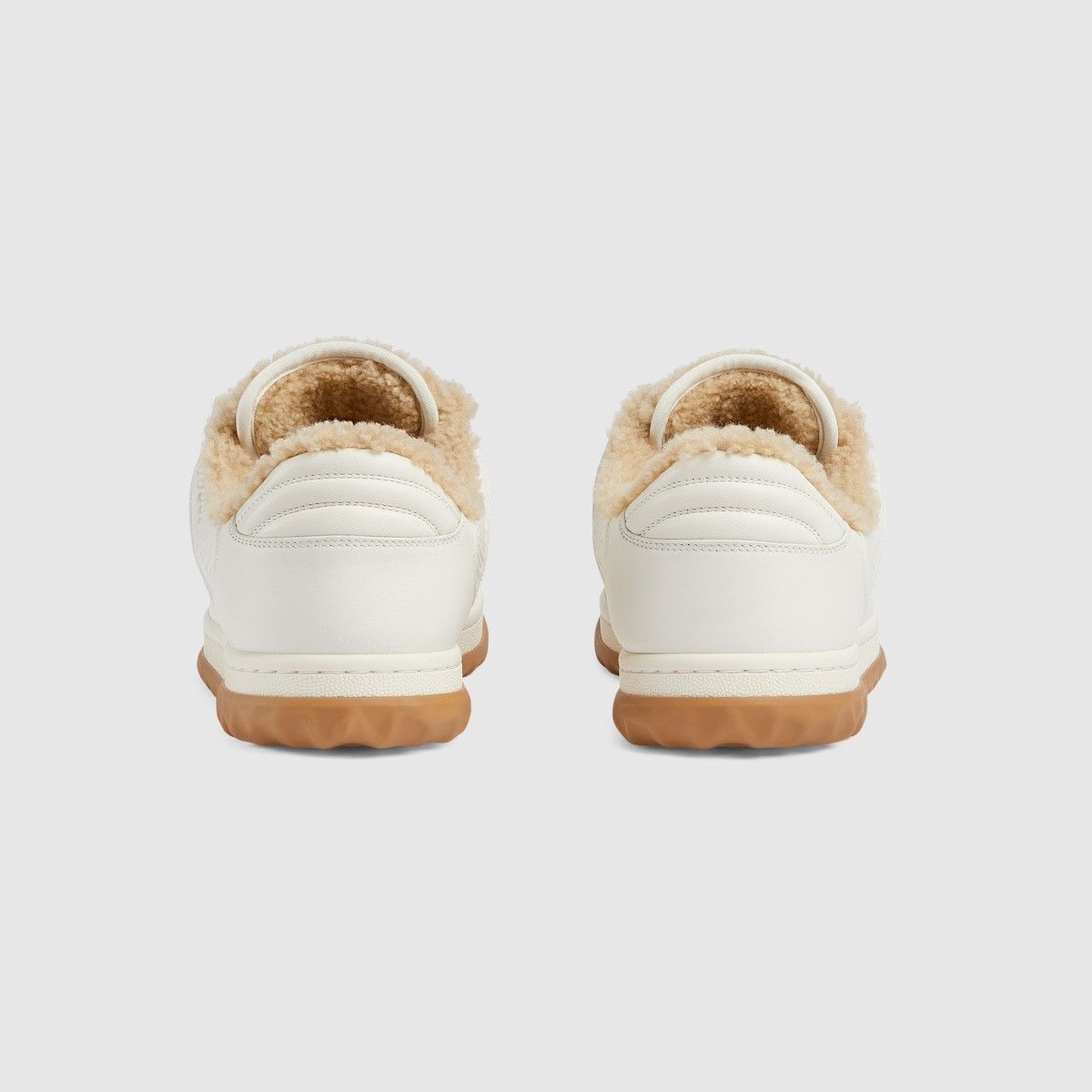 Gucci o1s1wg110425 Men's MAC80 Sneakers in Off White & Beige Size US 7 / EU 40 - 4 Thumbnail