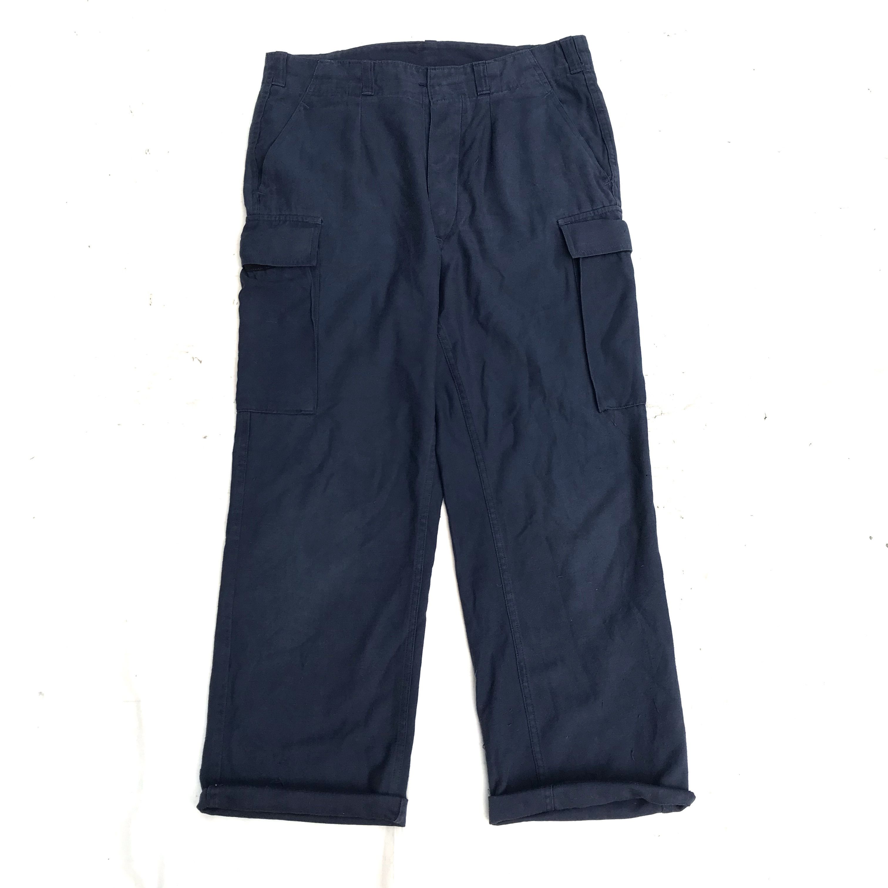 Aeronautica Militare German Army Navy Blue Cargo Pants Kordax Gmbh Hannover Rare Size US 34 / EU 50 - 1 Thumbnail