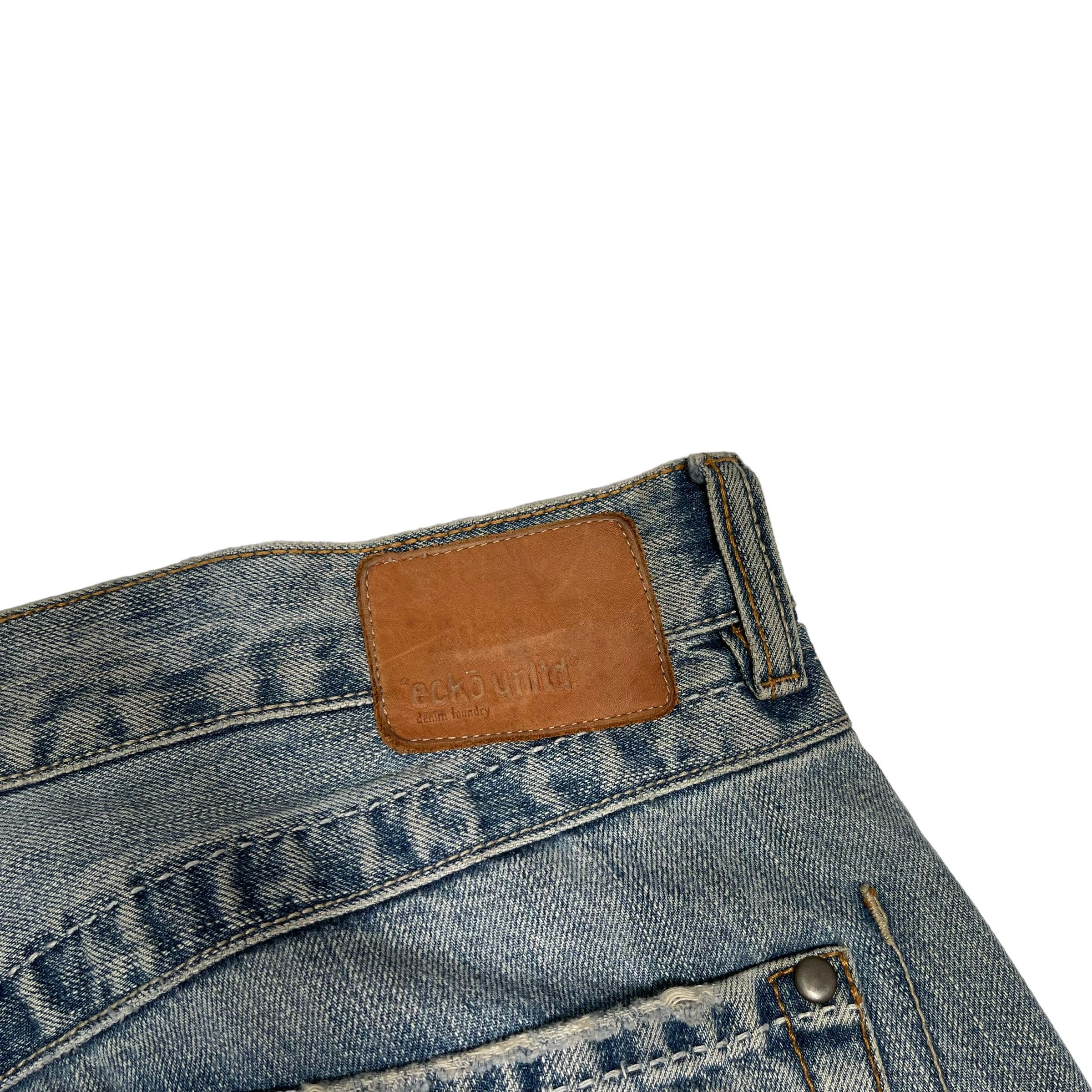 Ecko Unltd. × JNCO Ecko Unlimited Baggy Skater Vintage Y2K Sick Denim Pants Size US 34 / EU 50 - 7 Thumbnail