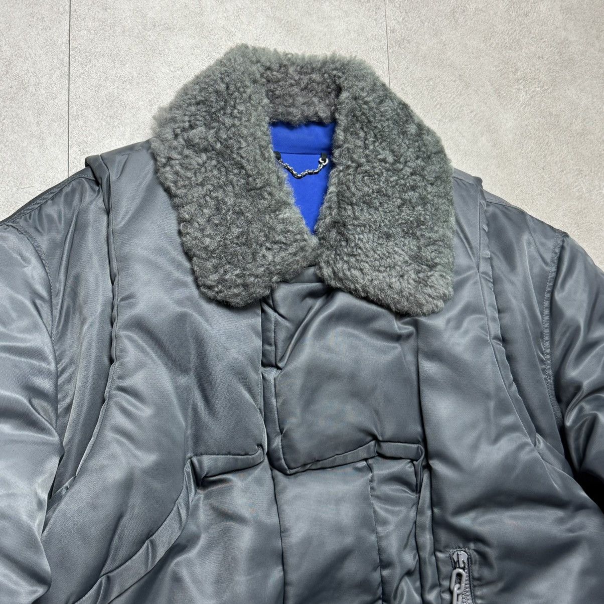 Louis Vuitton Louis Vuitton Shearling Bomber Jacket of Virgil Size US M / EU 48-50 / 2 - 2 Thumbnail