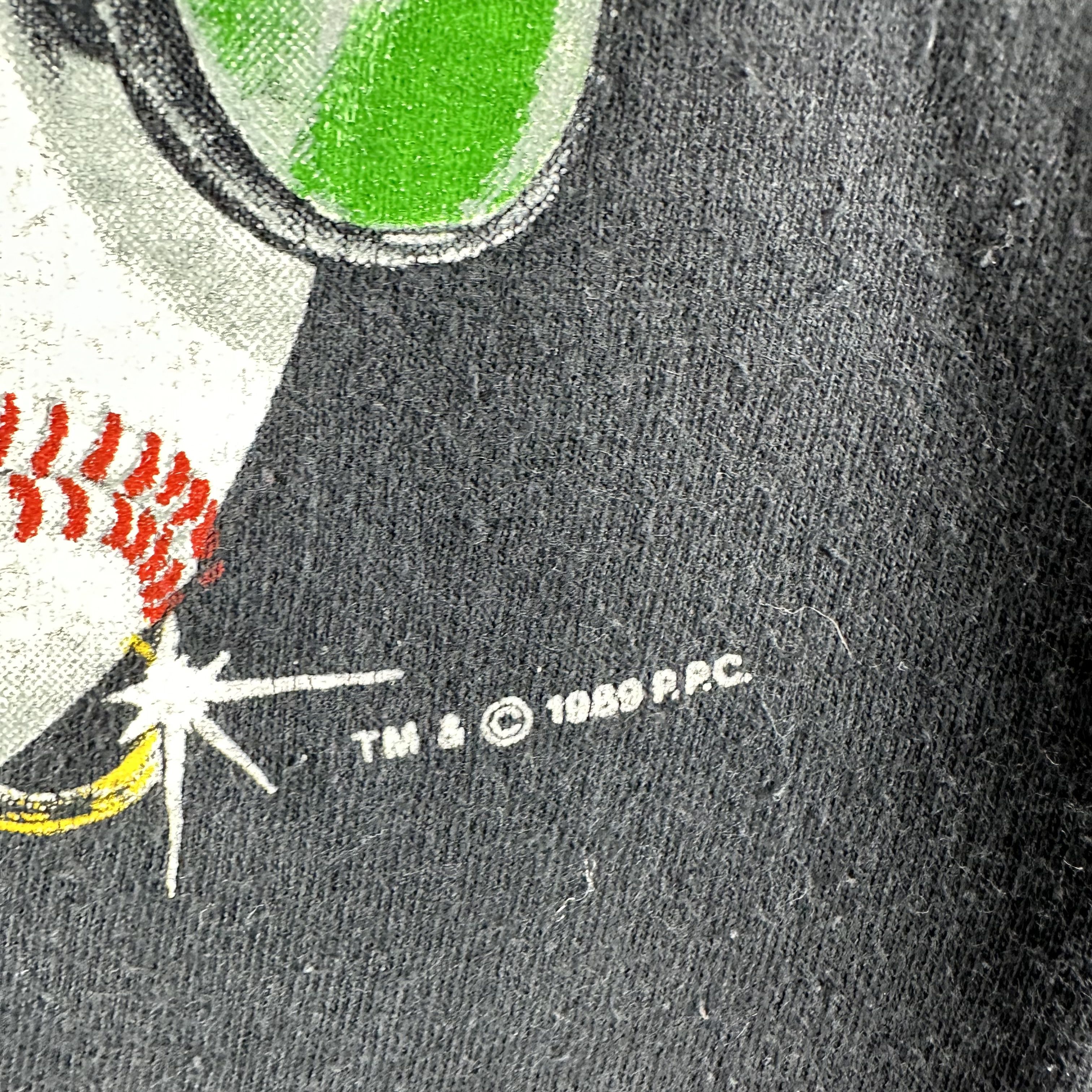 Vintage Vintage 1989 Major League Charlie Sheen Movie Promo T-Shirt Size US L / EU 52-54 / 3 - 6 Thumbnail
