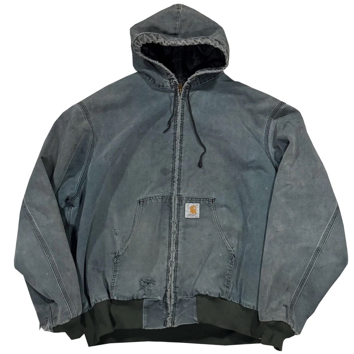 Carhartt Vintage Carhartt Green Hooded Jacket (Size XXL) Size US XXL / EU 58 / 5 - 1 Thumbnail