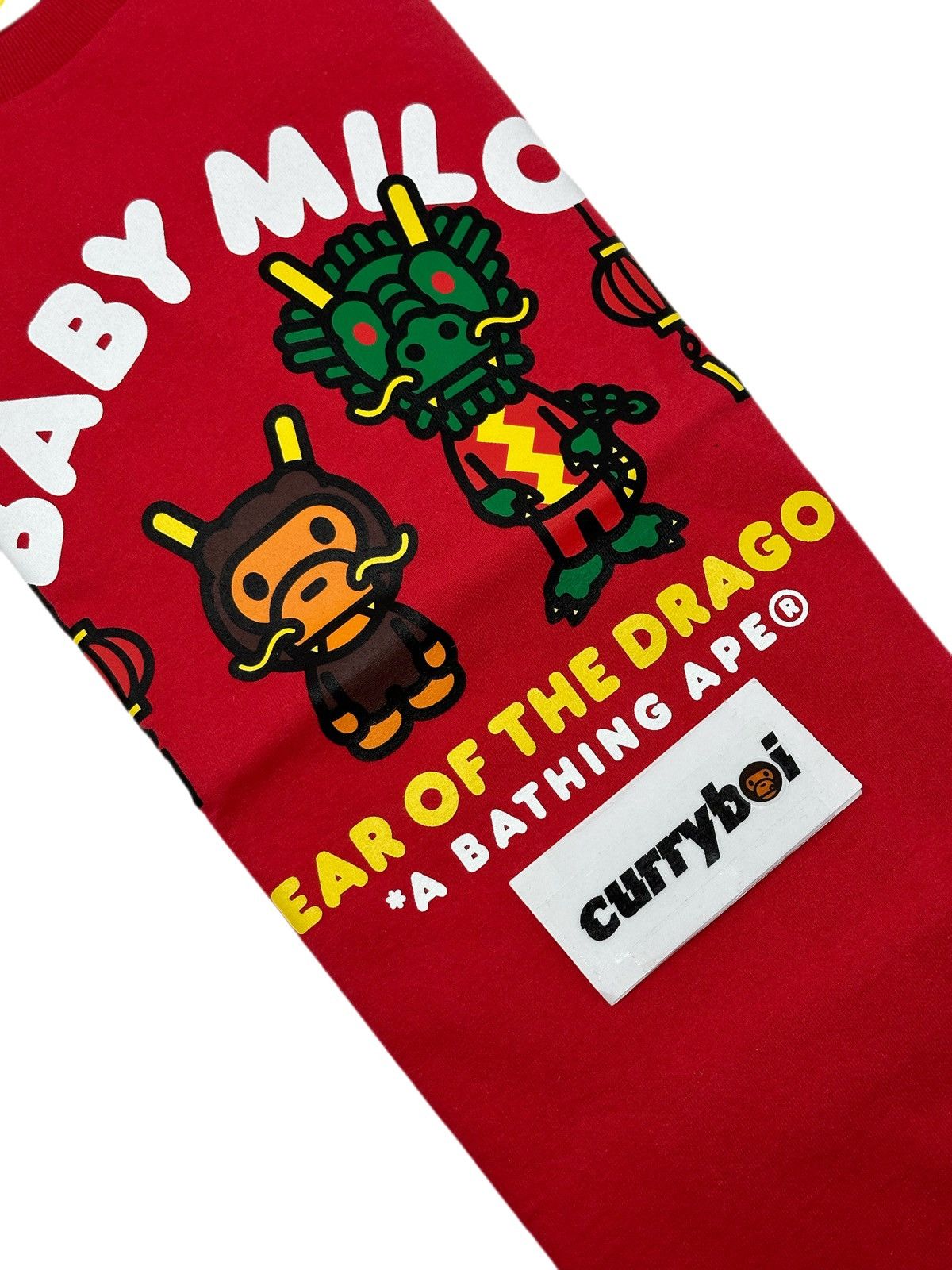 Bape BAPE Year of the Dragon Baby Milo Tee Red Size US L / EU 52-54 / 3 - 3 Thumbnail