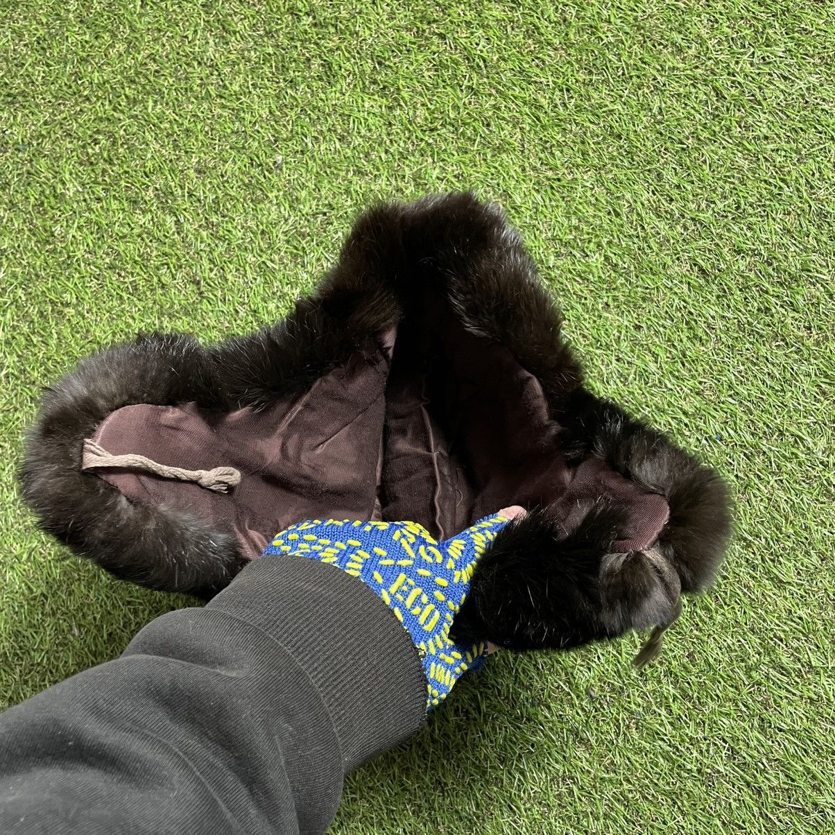If Six Was Nine Vintage Black Fur Hat – Soft Winterwear with Big Texture Size ONE SIZE - 5 Thumbnail