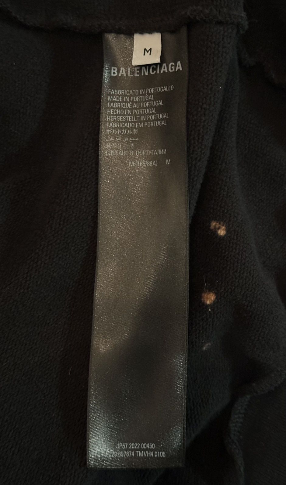 Balenciaga Balenciaga 90/10 Paint Splatter Distressed Hoodie Size US M / EU 48-50 / 2 - 9 Thumbnail