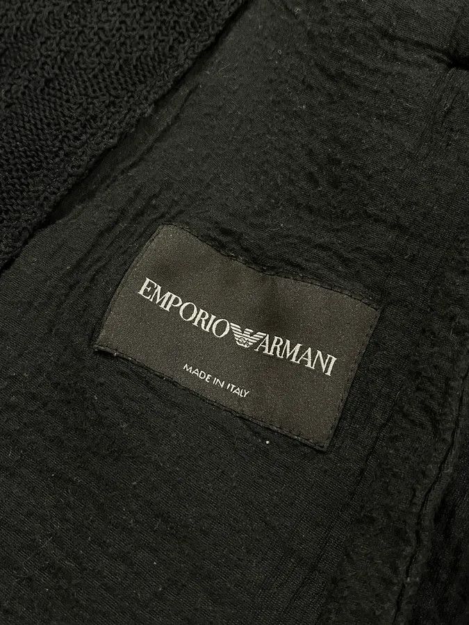 Emporio Armani SS2020 Emporio Armani Relief Black Jacket Size US M / EU 48-50 / 2 - 10 Thumbnail