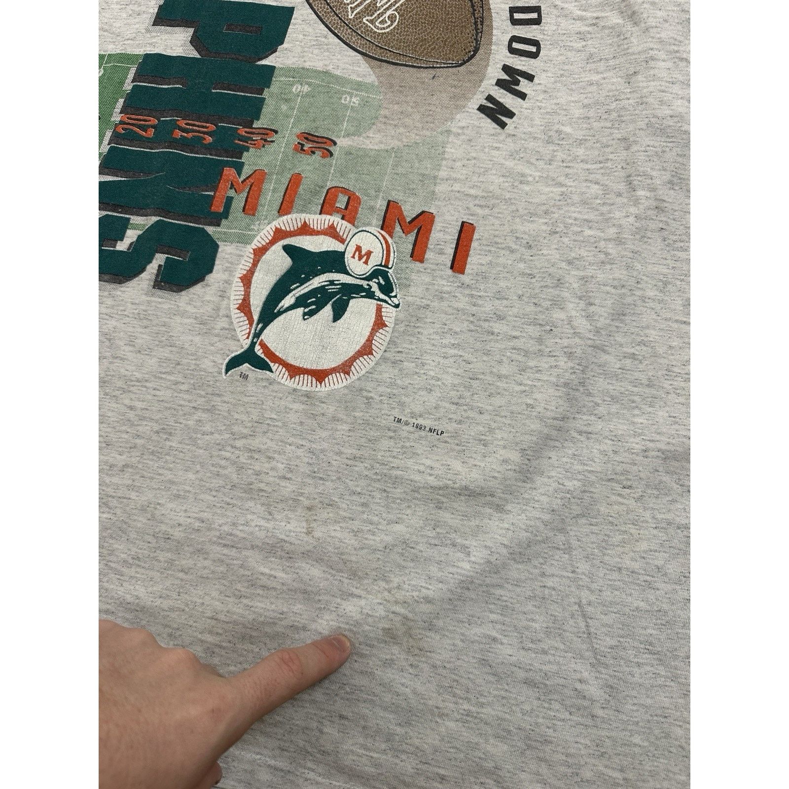 Logo 7 × NFL × Vintage Vintage Miami Dolphins T-shirt Size US XL / EU 56 / 4 - 4 Thumbnail