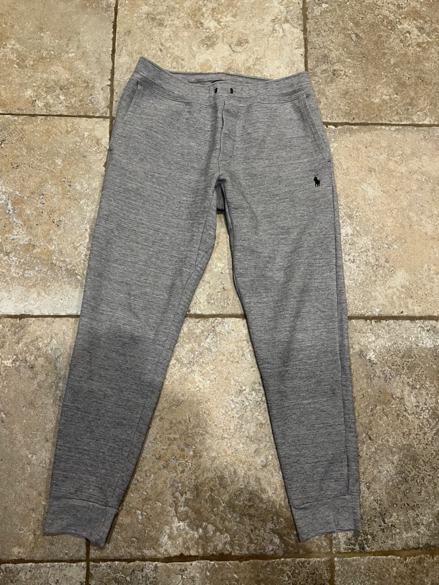 Polo Ralph Lauren Polo Ralph Lauren Double Knitt Joggers Medium Grey Size US 34 / EU 50 - 2 Thumbnail
