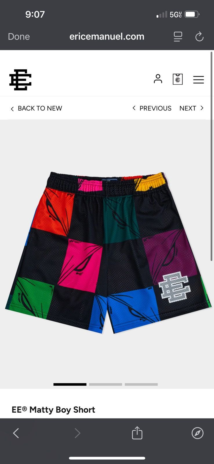 Matty Boy Eric Emanuel X Matty Boy Mesh Shorts Size US 35 - 1 Thumbnail