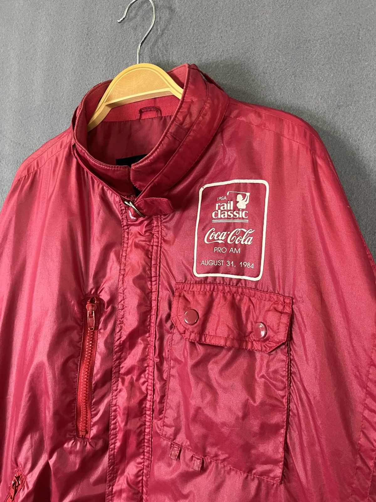 Coca Cola × PGA Tour × Vintage LPGA Rail Classic 1984 Coca Cola Sponsorship Baggy Jacket Size XL / US 12-14 / IT 48-50 - 5 Thumbnail