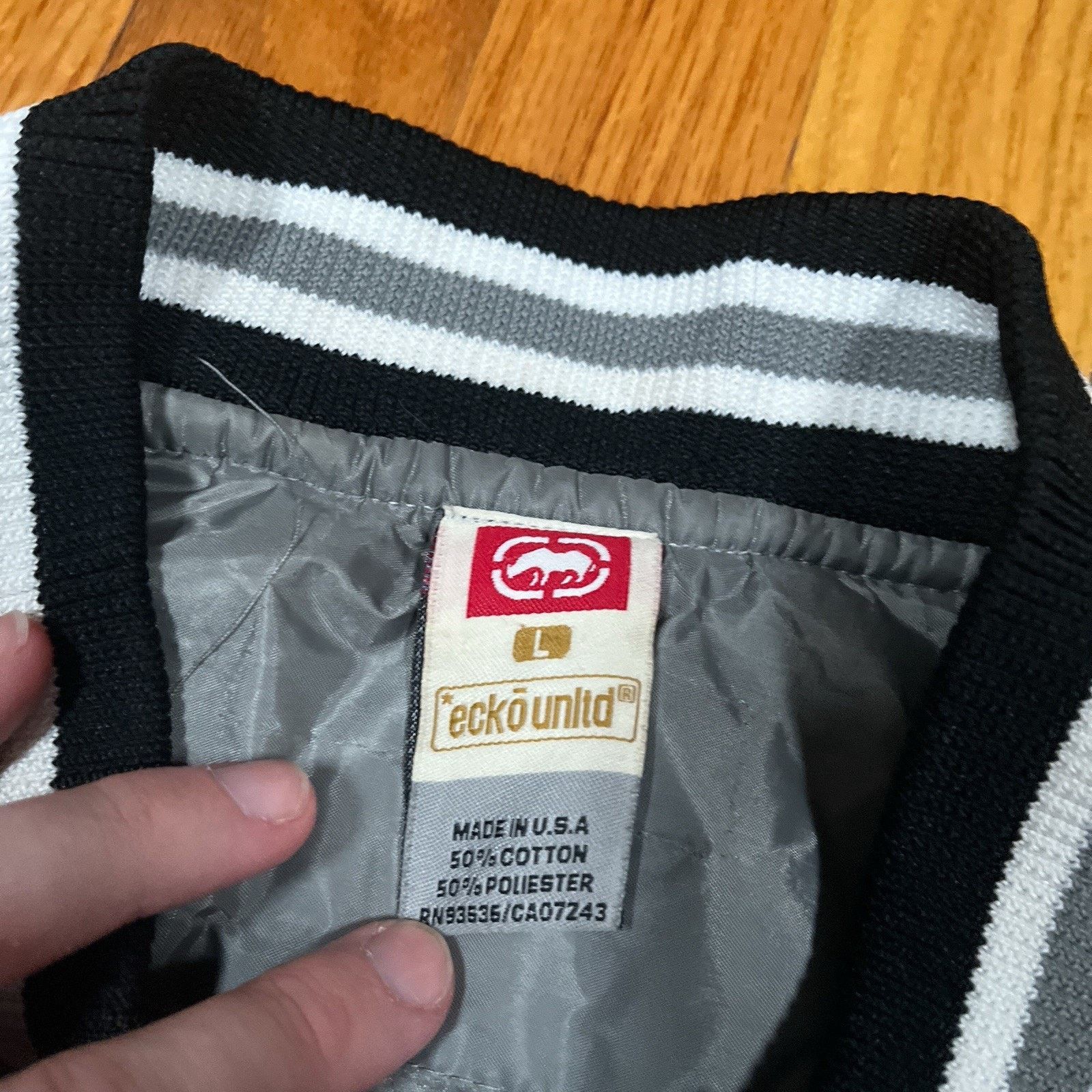 Ecko Unltd. VTG Ecko Unltd Rhino Jacket Grey Sz Large USA 90s Y2K FLAWS Size US L / EU 52-54 / 3 - 3 Thumbnail