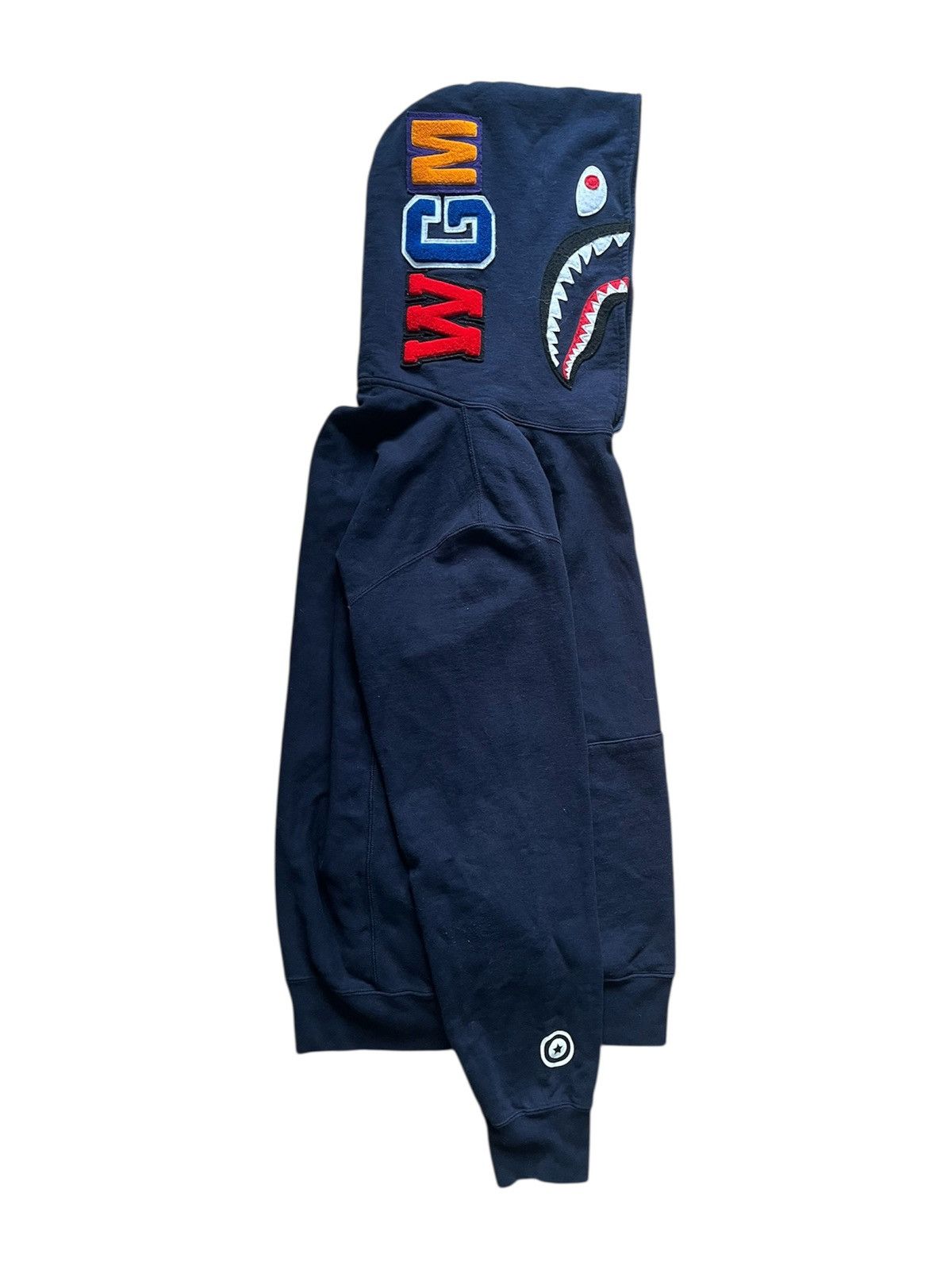 Bape Bape shark navy hoodie rare streetwear luxury drip swag Size US L / EU 52-54 / 3 - 1 Thumbnail